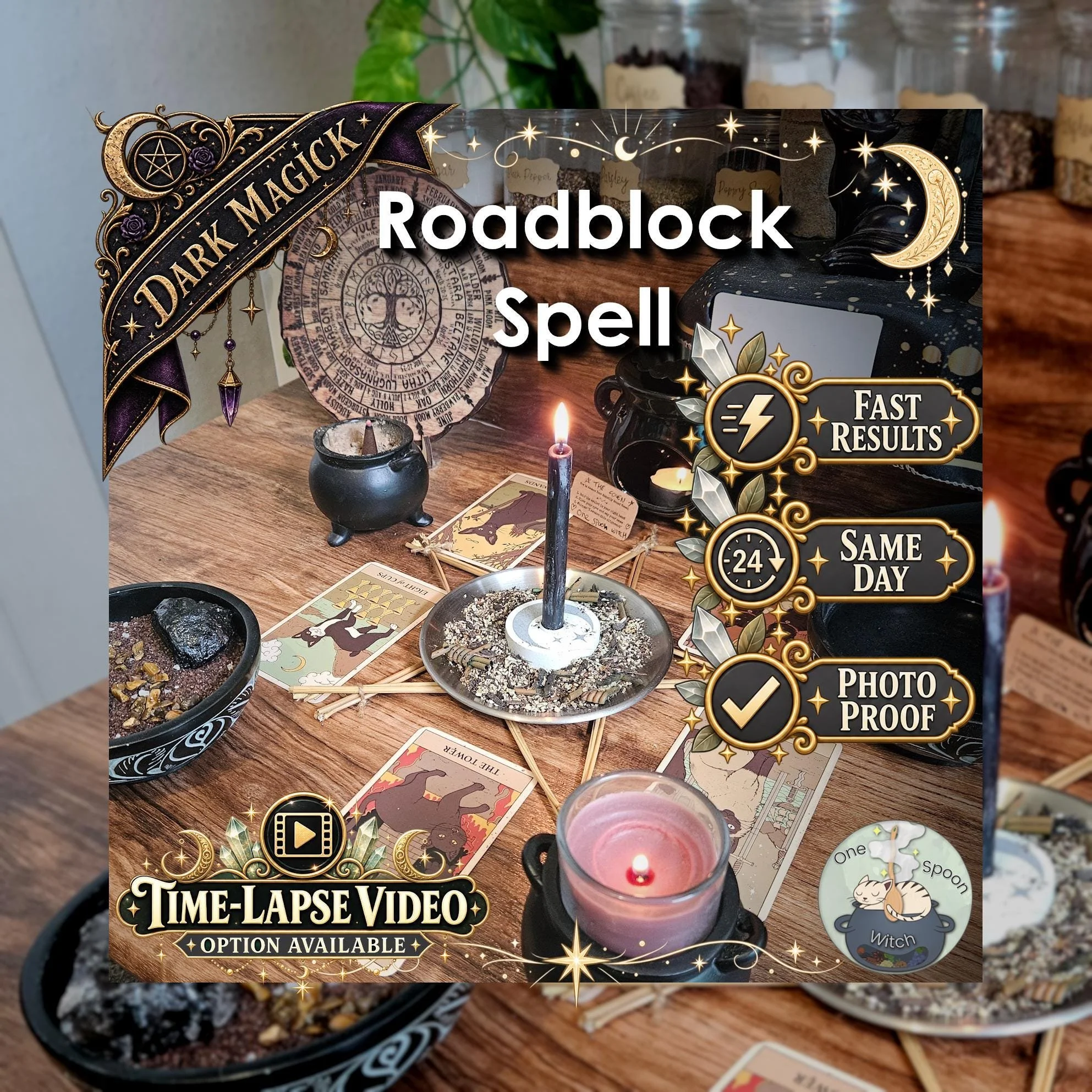 Total Roadblock Forever Curse - SAME DAY Casting for Blocked Paths, Failed Progress, Obstacles, Delays, & Stagnation