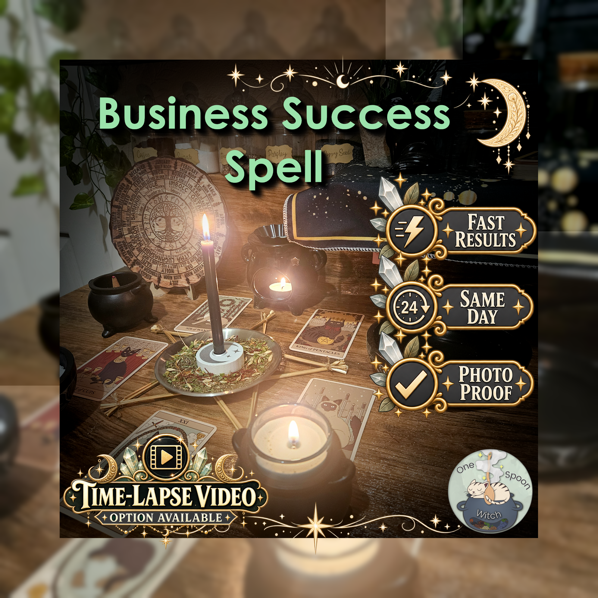 Business Success Spell - SAME DAY Casting for Financial Success, Wealth, Prosperity, Opportunity, & Fortune