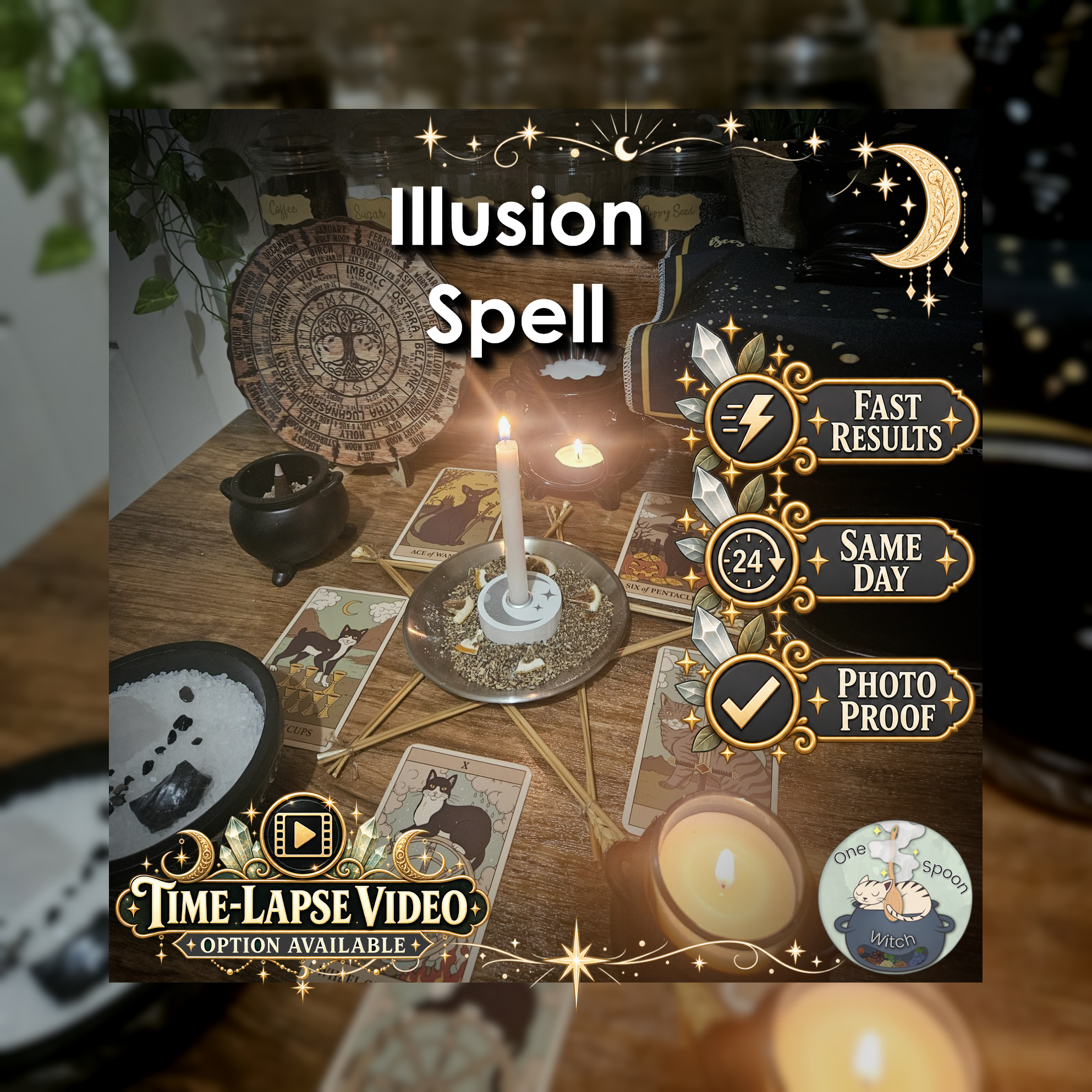 Illusion Spell - SAME DAY Casting for Desire, Missing You, Longing, Regret, Attraction, & Renewed Interest