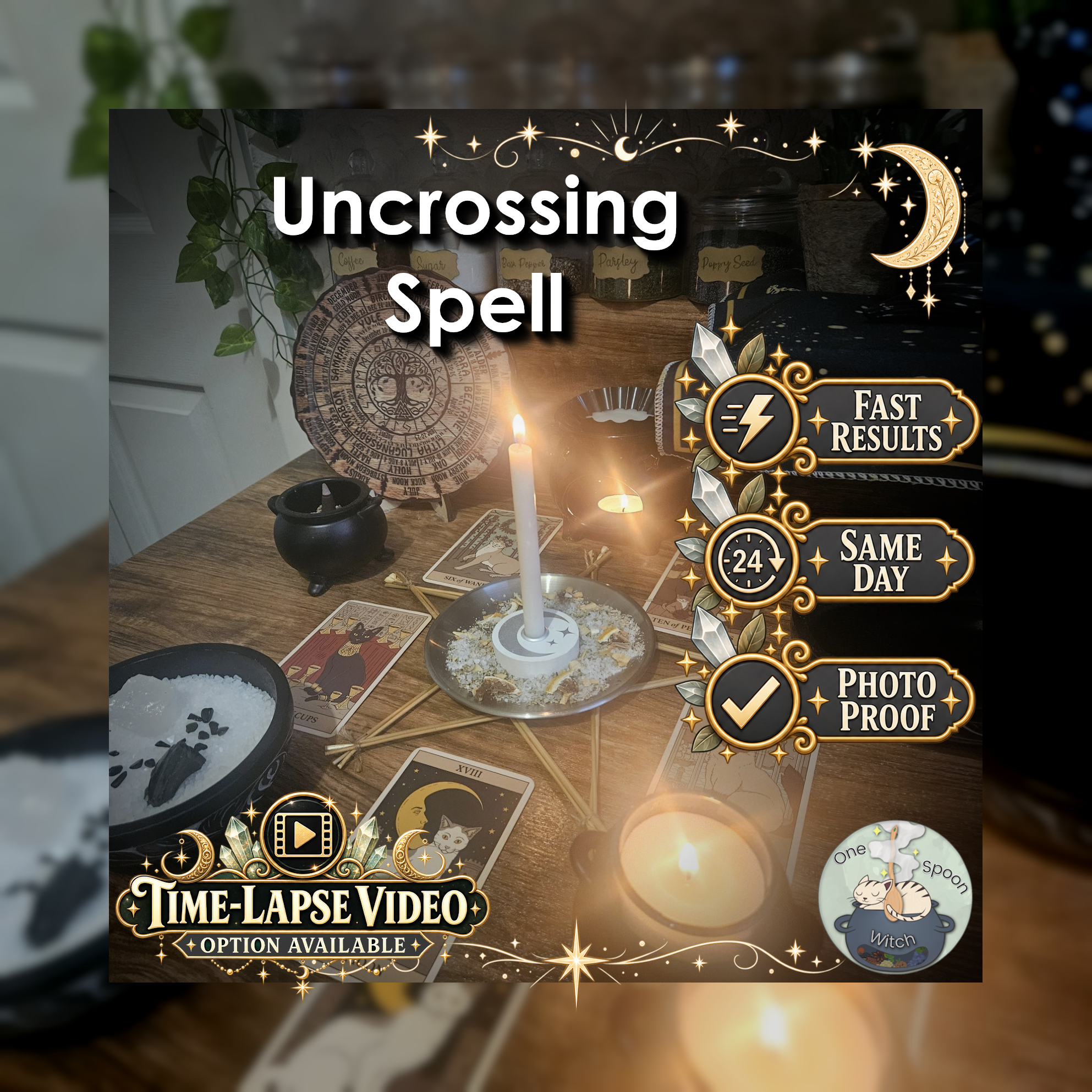 Uncrossing Spell - SAME DAY Casting for Protection, Safety, Cleansing, Shielding, & Purification