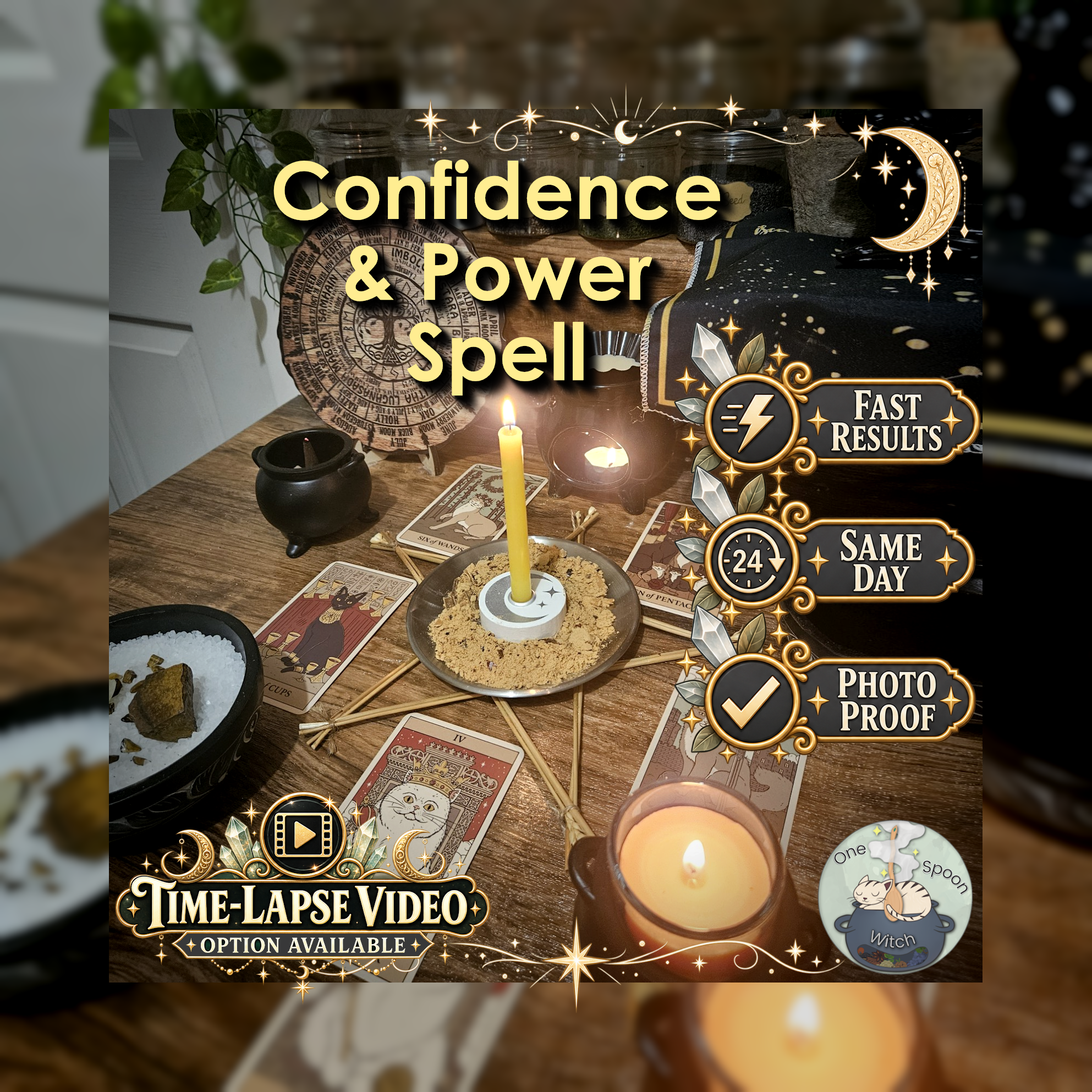 Confidence & Power Spell - SAME DAY Casting for Respect, Power, Recognition, Opportunity, Success