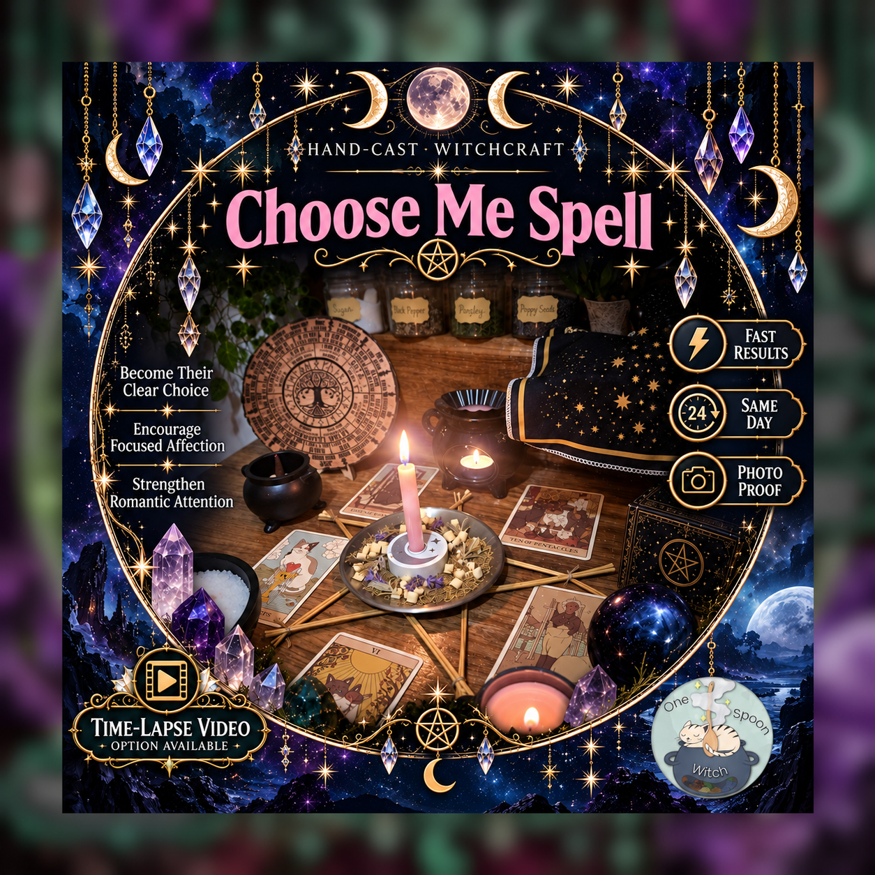 Choose Me Spellwork Ritual - Same Day Casting for Commitment, Loyalty, Affection, Communication & Connection