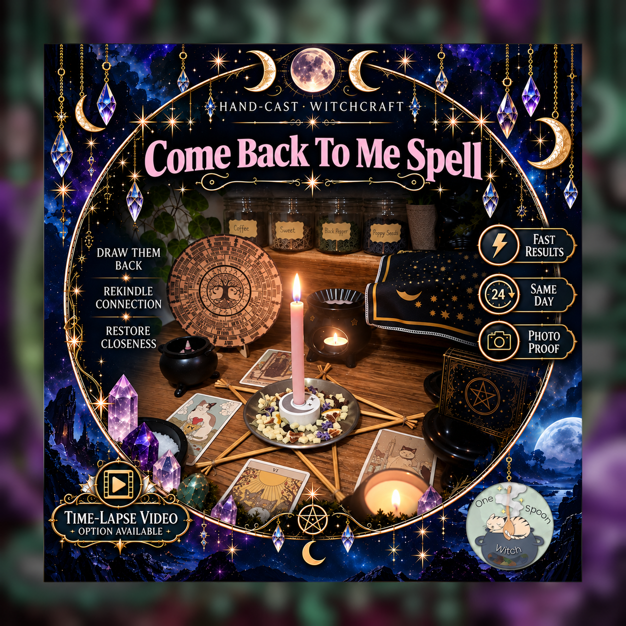 Come Back To Me Spellwork Ritual - Same Day Casting for Trust, Communication, Connection, Loyalty, Friendship