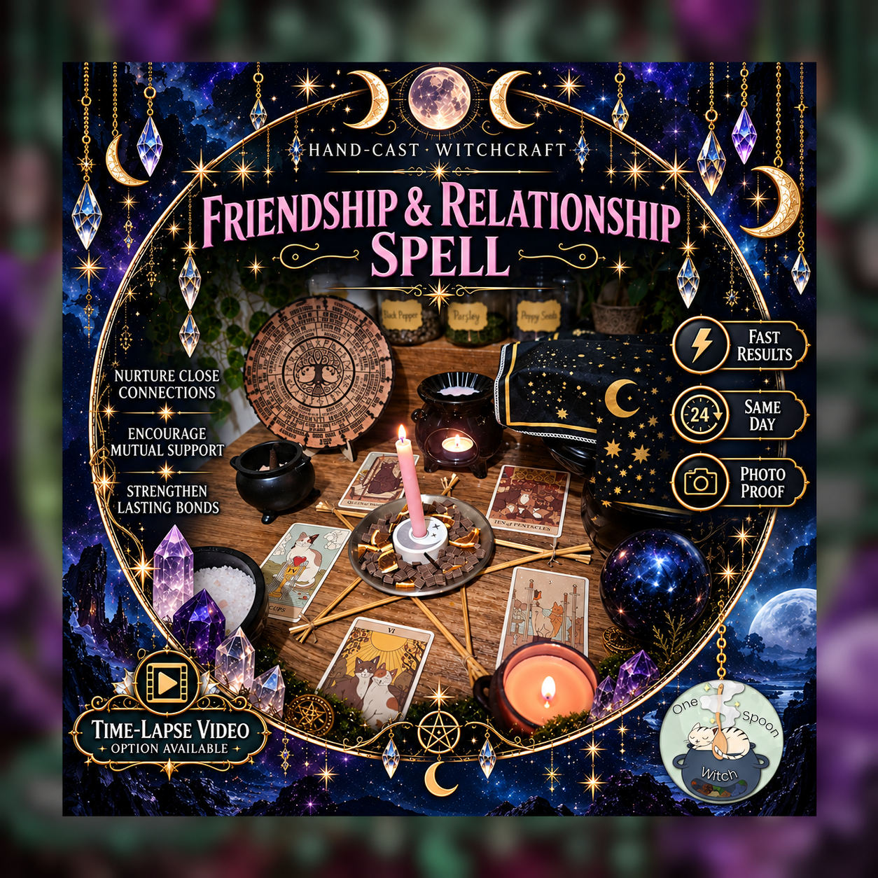 Friendship & Relationship Spellwork Ritual - Same Day Casting for Trust, Loyalty, Communication, Healing & Connection