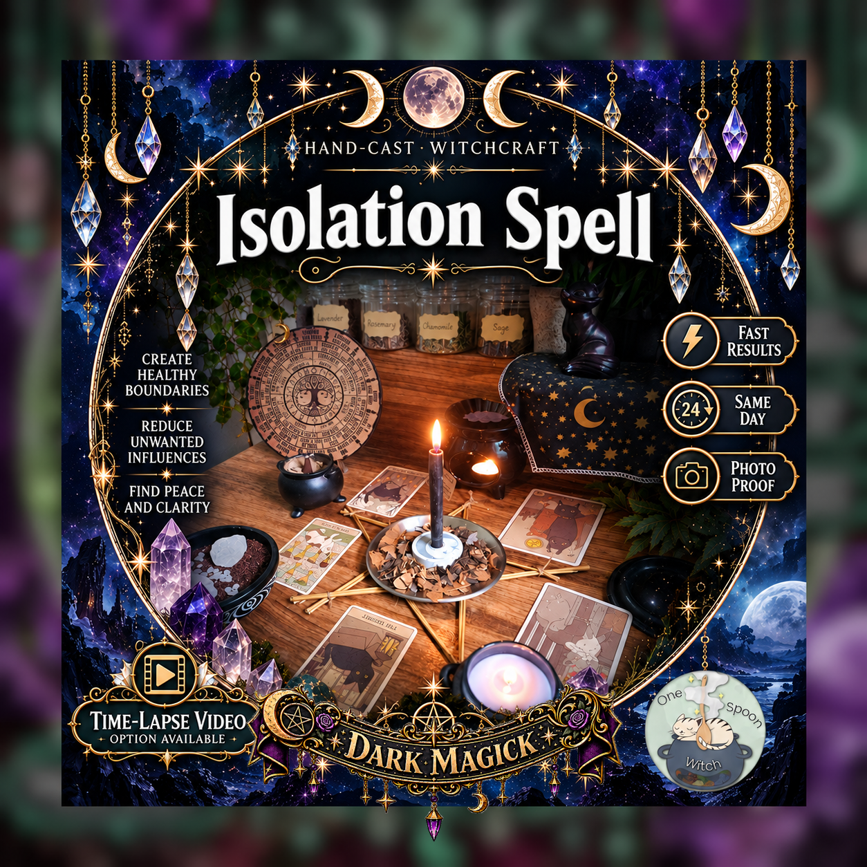 Ice Box Isolation Spellwork Ritual - Same Day Casting for Blocking Contact, Social Freezing, Detachment & Boundaries