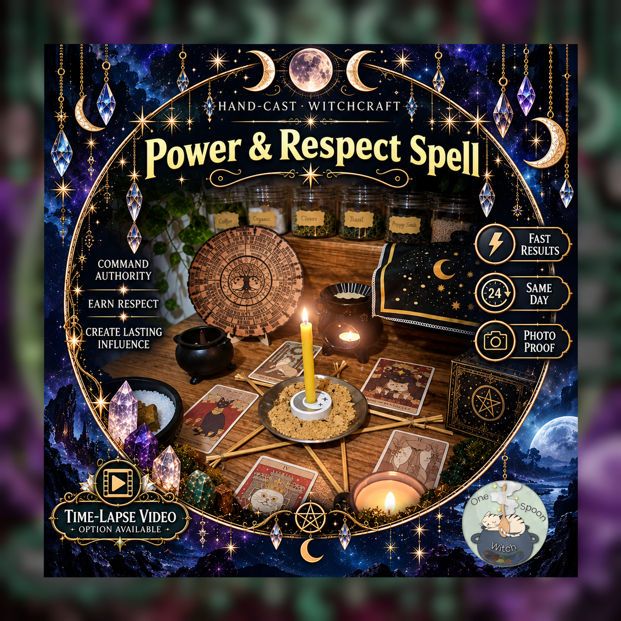 Power & Respect Spellwork Ritual - Same Day Casting for Respect, Power, Recognition, Opportunity, Success
