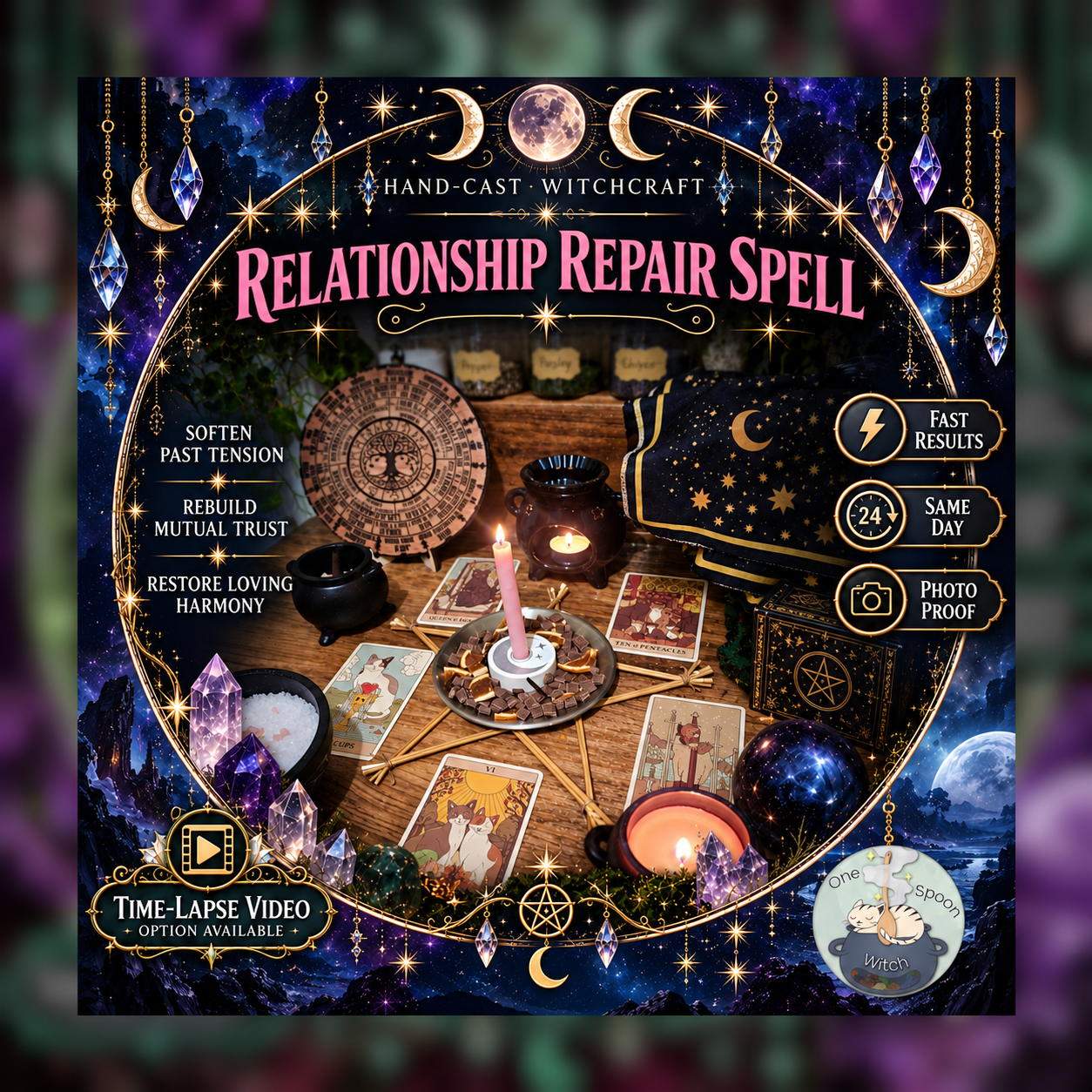Relationship Fix & Repair Spellwork Ritual - Same Day Casting for Trust, Harmony, Forgiveness, Communication & Connection