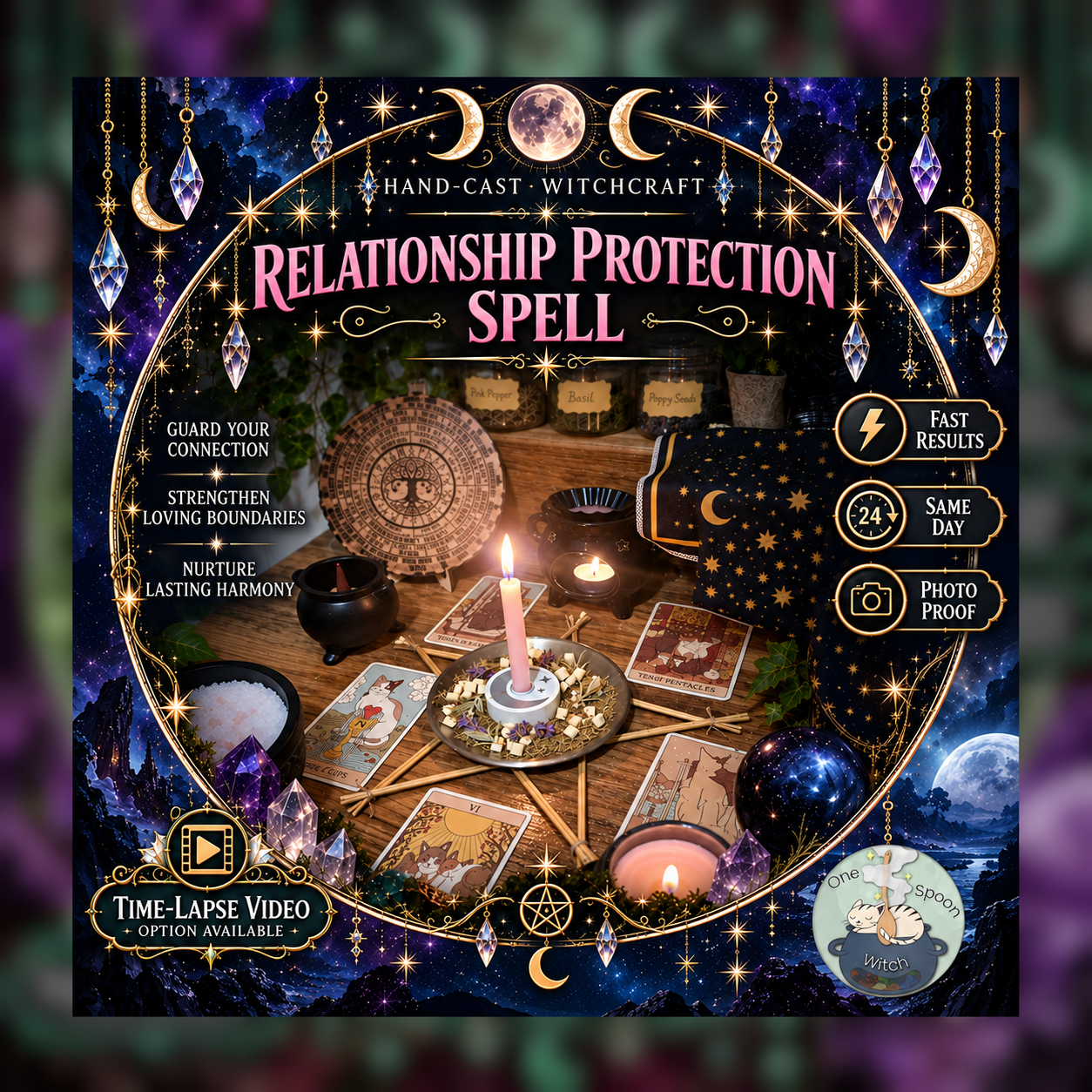 Relationship Protection Spellwork Ritual - Same Day Casting for Loyalty, Stability, Boundaries, Trust & Shielding