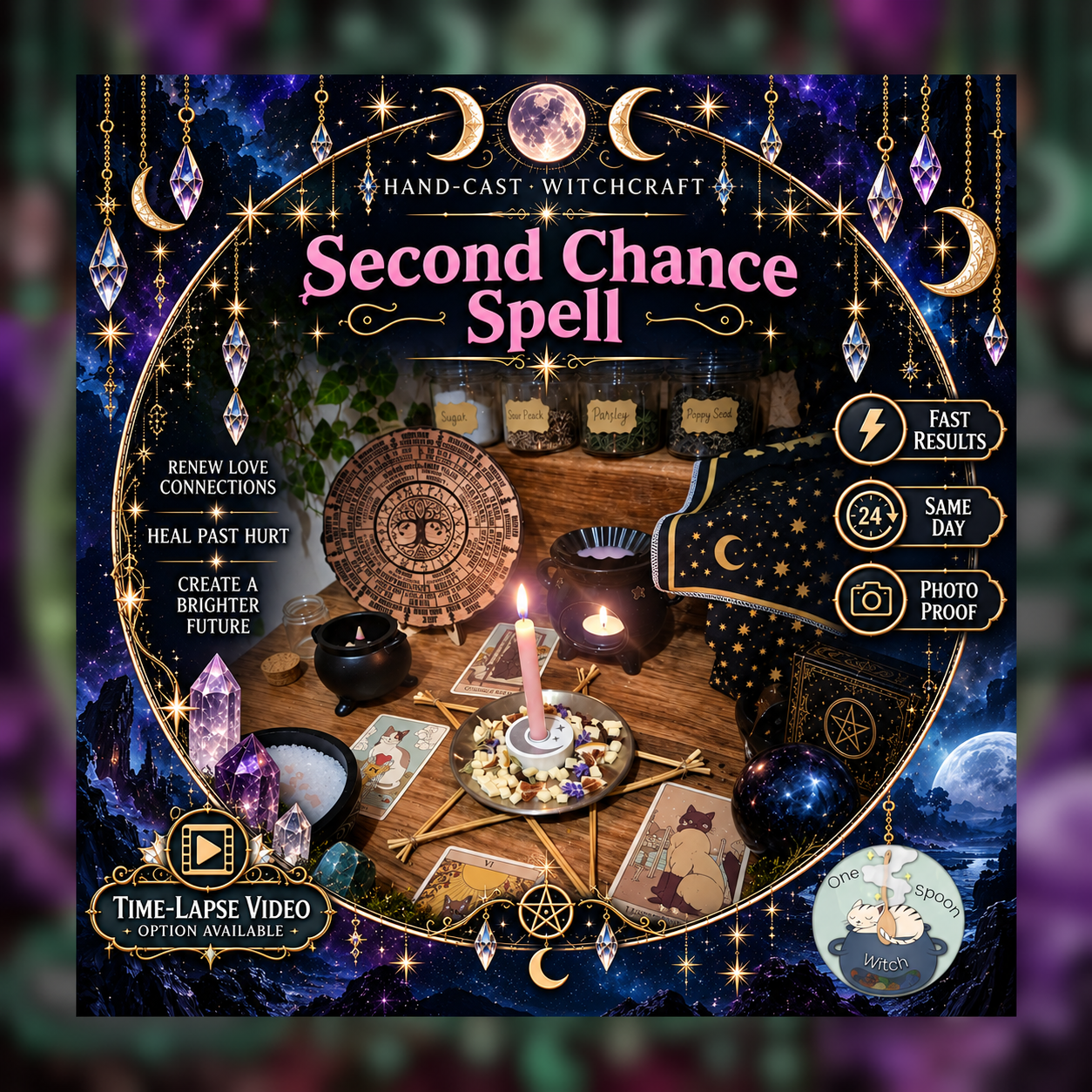 Second Chance Spellwork Ritual - Same Day Casting for Forgiveness, Reconnection, Trust, Healing & Communication