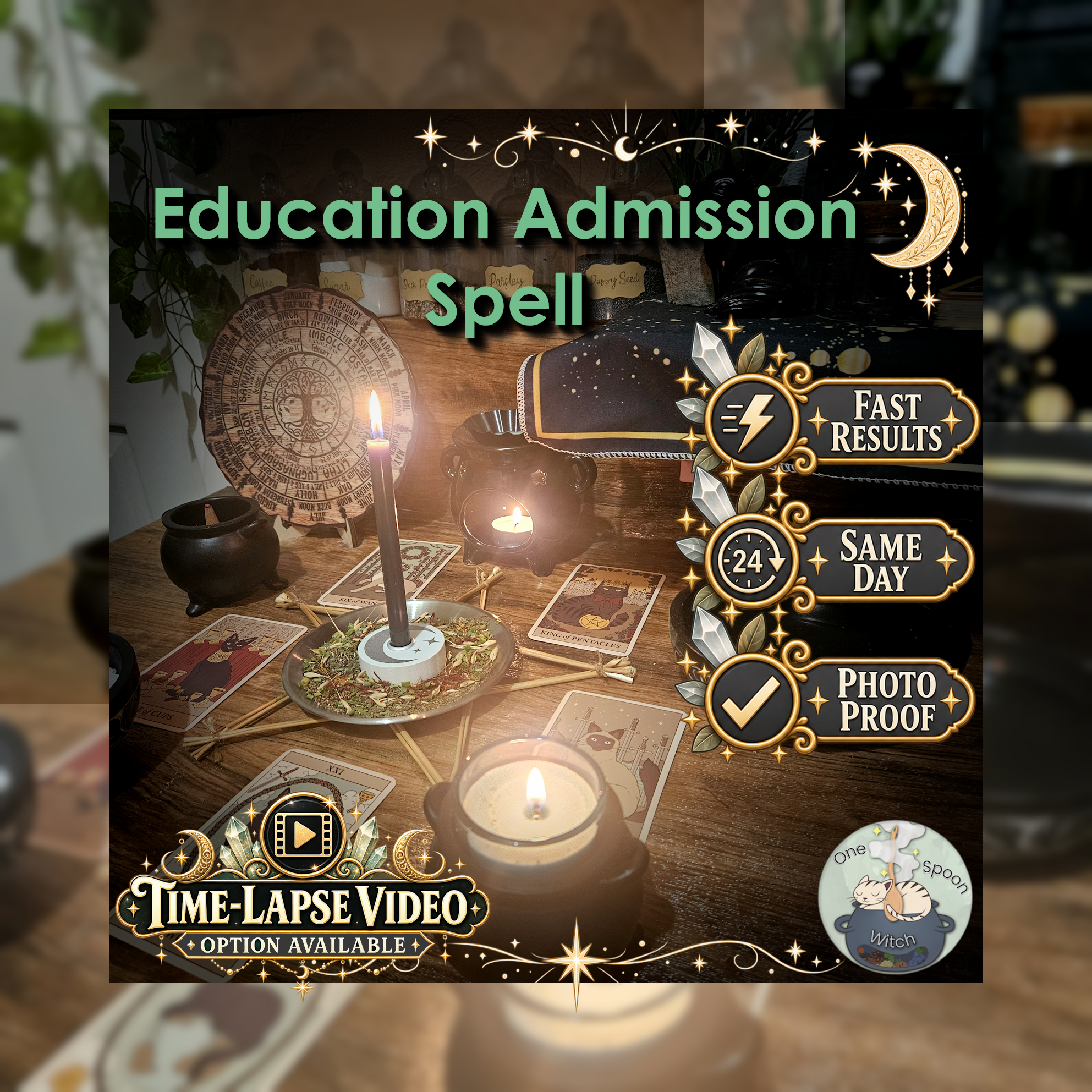 Education Admission Spell - SAME DAY Casting for Acceptance, Academic Success, Opportunity, Selection, Enrolment, & Favourable Decisions
