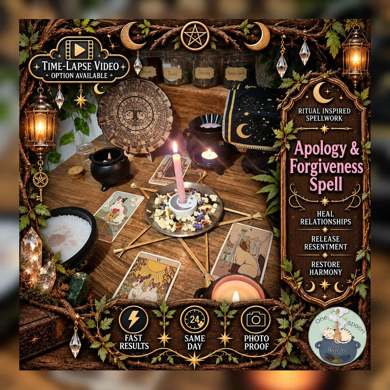 Apology and Forgiveness Spell - Personalised Same Day Ritual for Trust, Communication, Connection, Loyalty, & Friendship