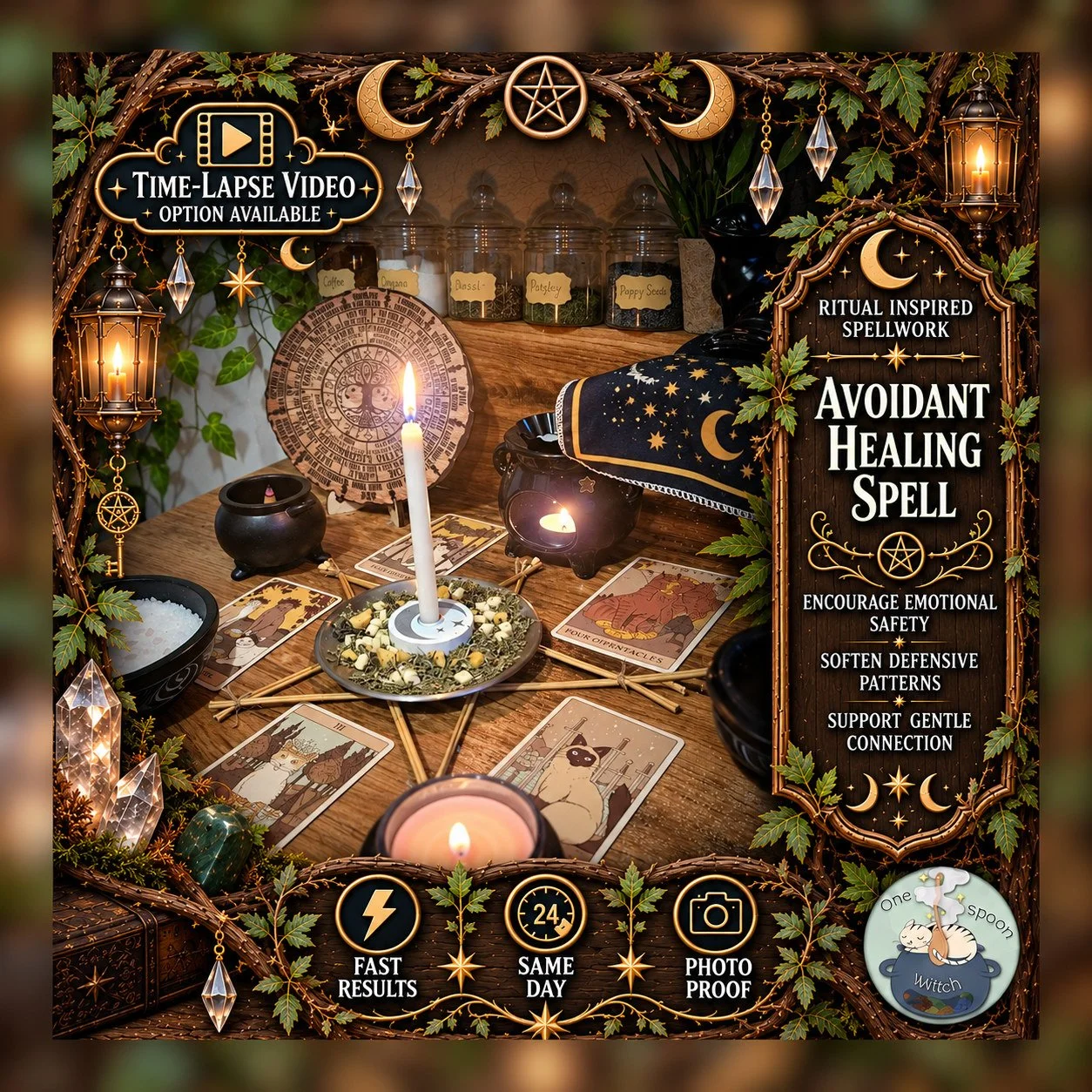 Avoidant Healing & Heart Softening Spell - SAMEDAY Casting for Softer Energy, Emotional Walls, kindness, Caring