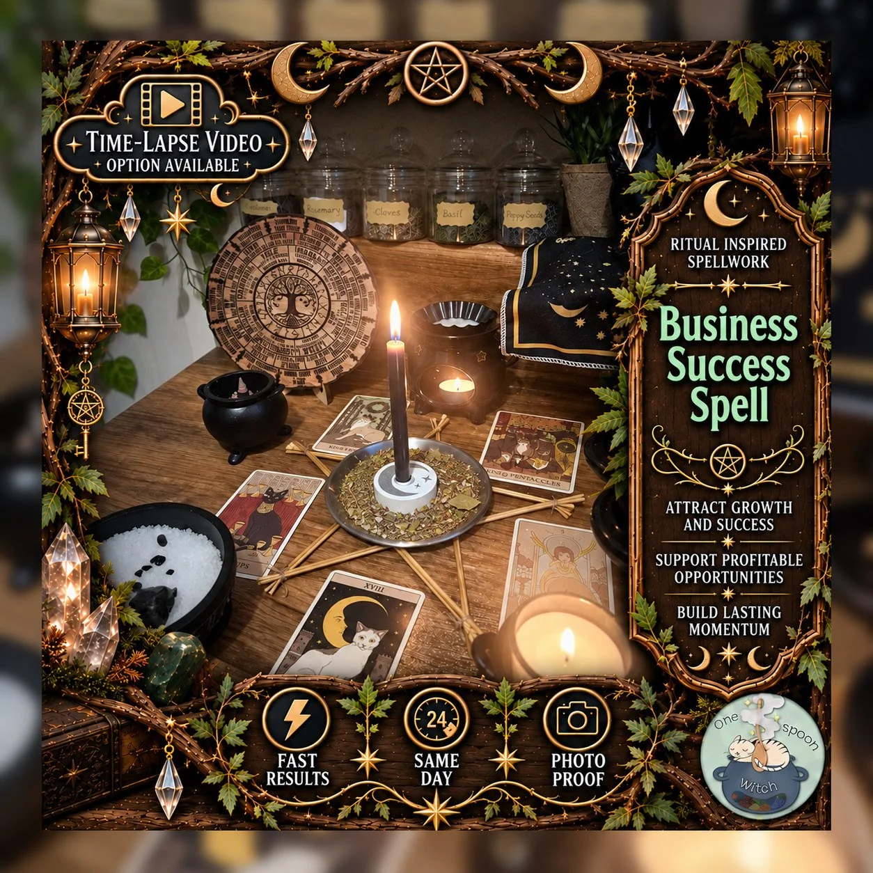 Business Success Spell - Personalised Same Day Ritual for Financial Success, Wealth, Prosperity, Opportunity, & Fortune