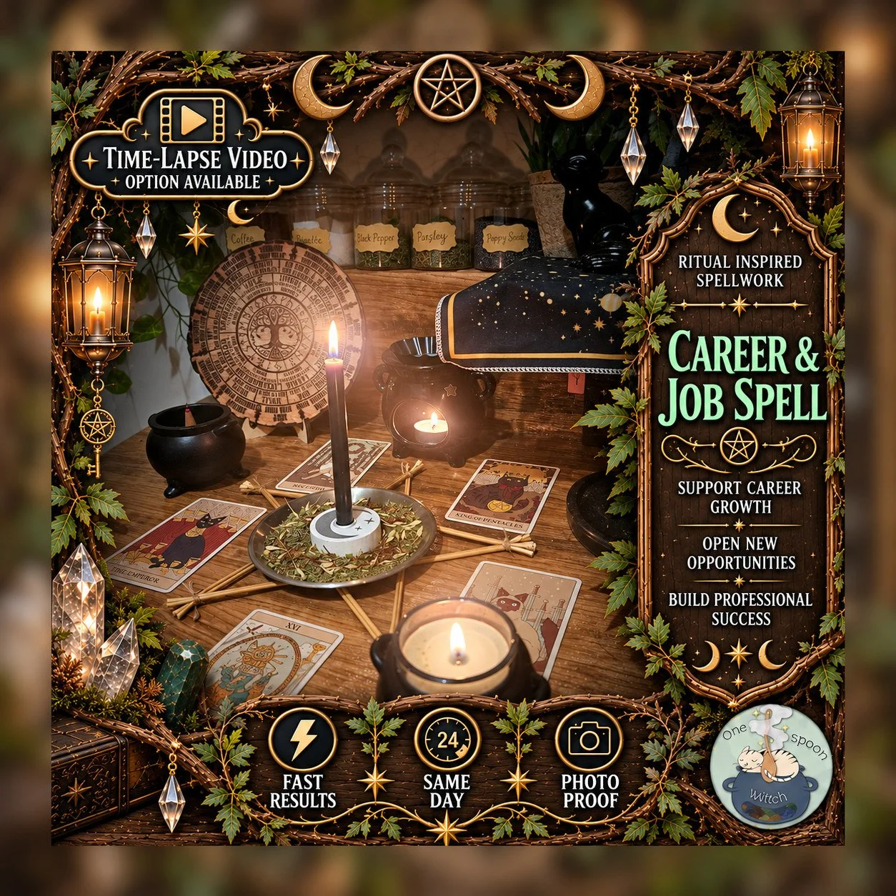 Career and Job Spell - Personalised Same Day Ritual for Financial Success, Wealth, Prosperity, Opportunity, & Fortune