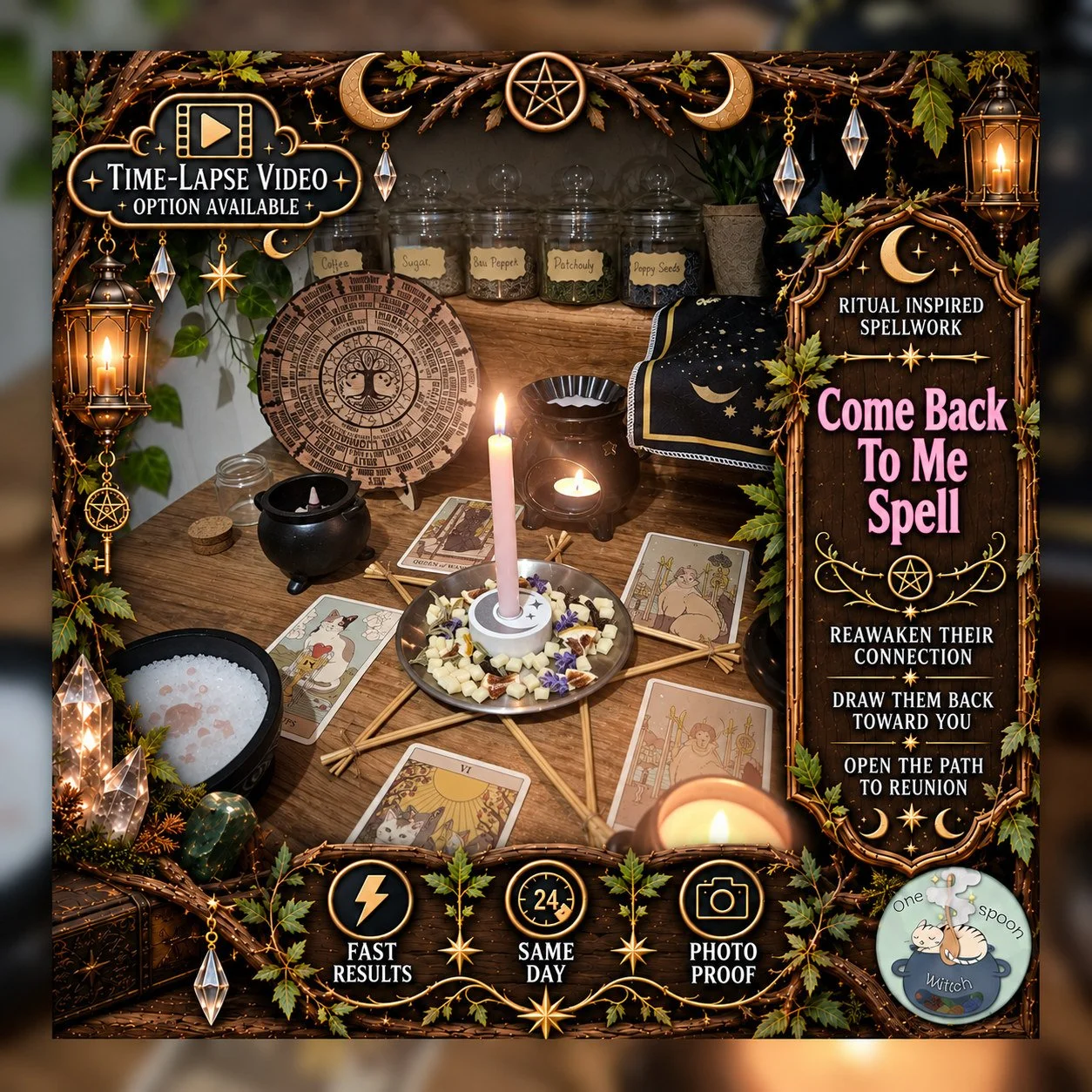 Come Back To Me Spell - Personalised Same Day Ritual for Trust, Communication, Connection, Loyalty, & Friendship