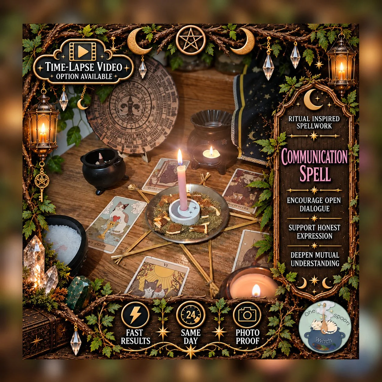Communication Spell - Personalised Same Day Ritual for Trust, Commitment, Connection, Relationship, & Friendship