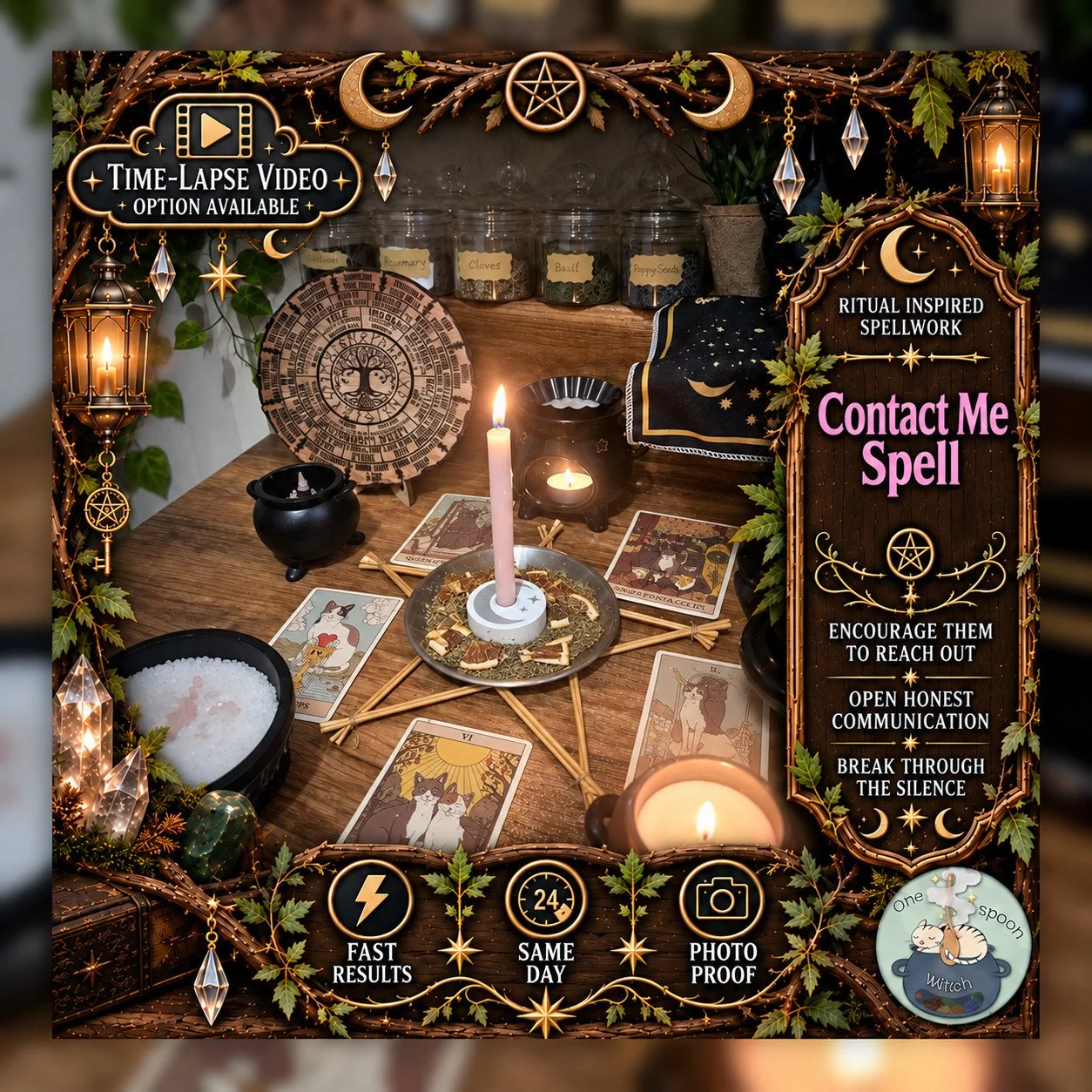 Contact Me Spell - Personalised Same Day Ritual for Trust, Commitment, Connection, Relationship, & Friendship