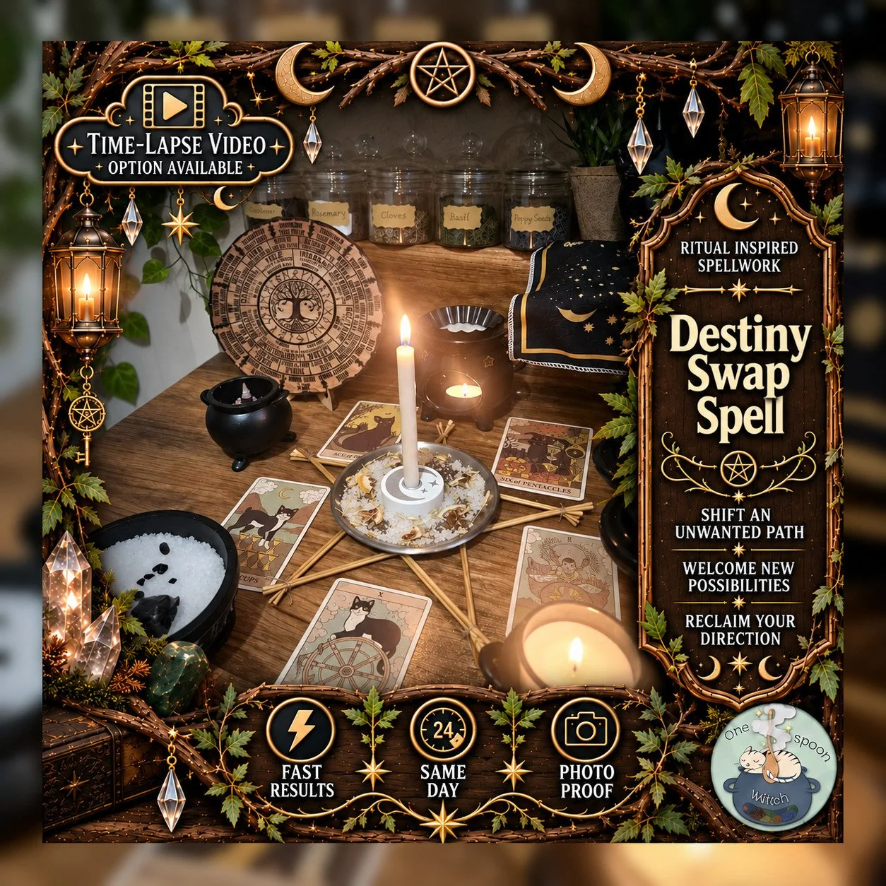 Destiny Swapping & Fate Shifting Spell - SAMEDAY for New Opportunities, Road Opening, Transformation, New Beginnings