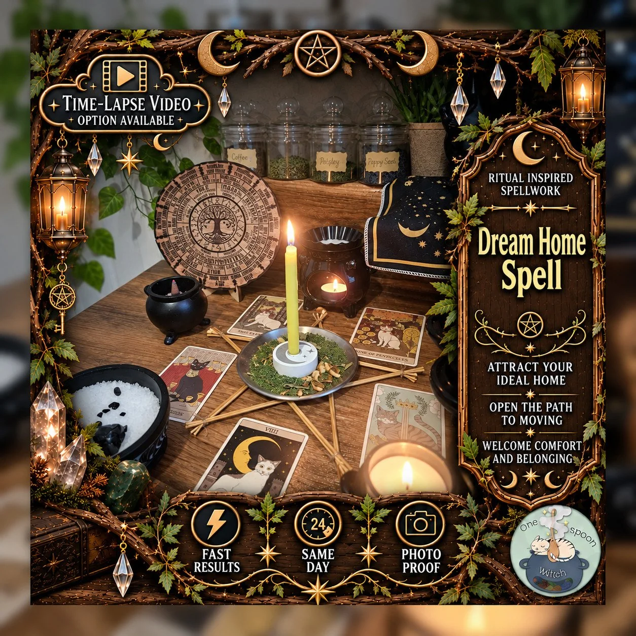 Dream Home and House Move Spell - Personalised Same Day Ritual for Prosperity, Money, Wealth, Opportunity, & Fortune