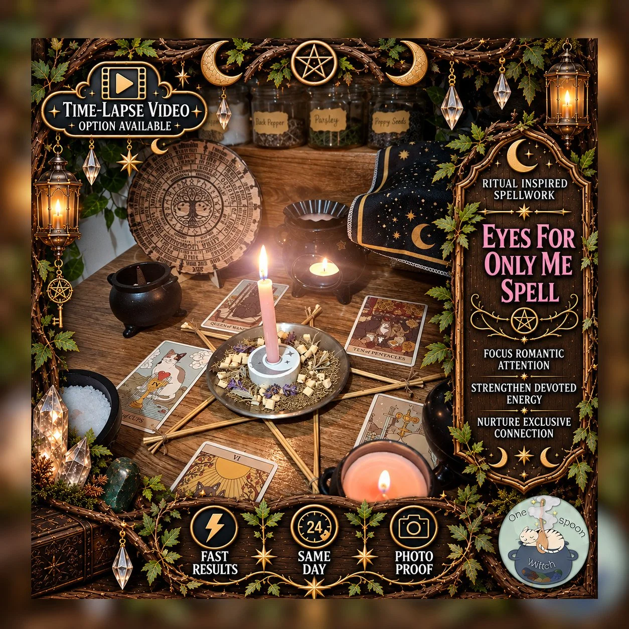 Eyes for Only Me Spell - Personalised Same Day Ritual for Trust, Communication, Connection, Relationship, & Friendship