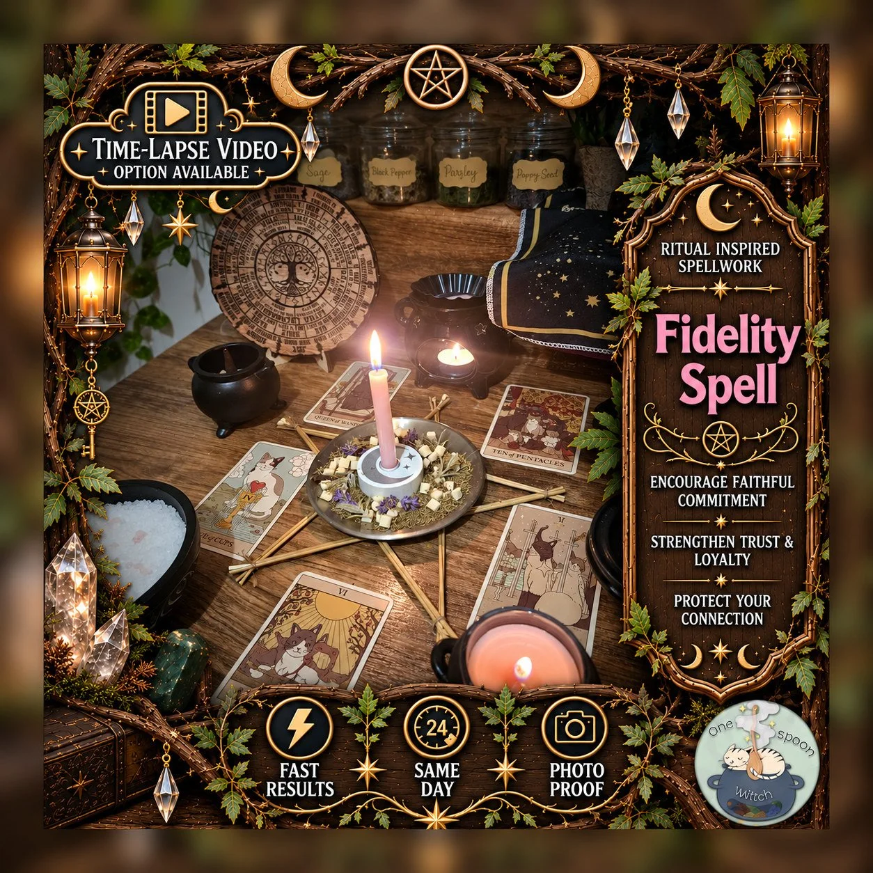 Fidelity Spell - Personalised Same Day Ritual for Trust, Communication, Connection, Relationship, & Friendship
