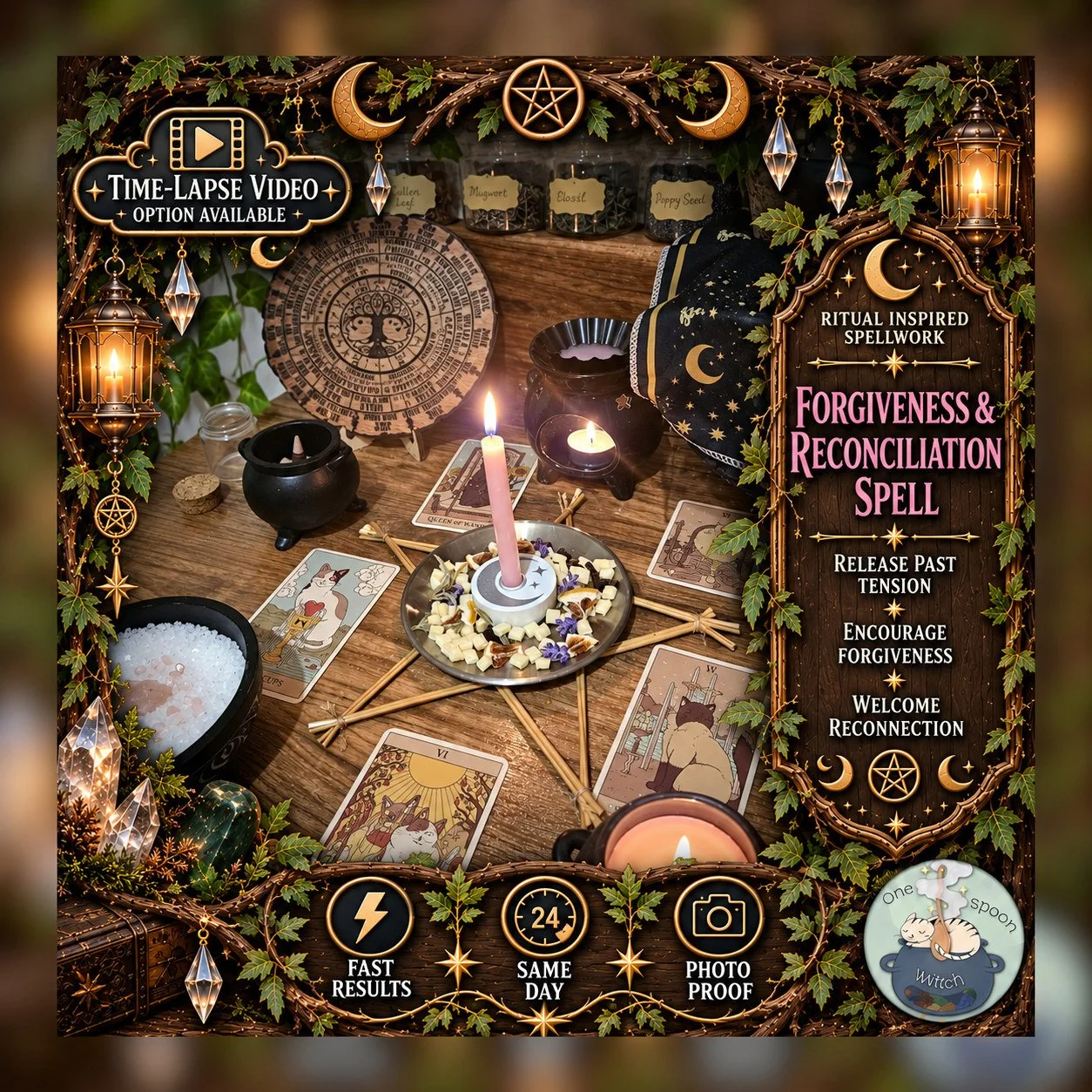 Forgiveness and Reconciliation Spell - Personalised Same Day Ritual for Trust, Communication, Connection, Loyalty, & Friendship