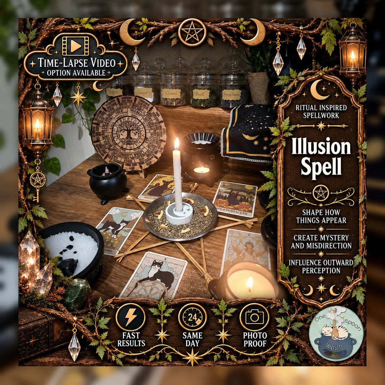 Illusion Spell - Personalised Same Day Ritual for Desire, Missing You, Longing, Regret, Attraction, & Renewed Interest