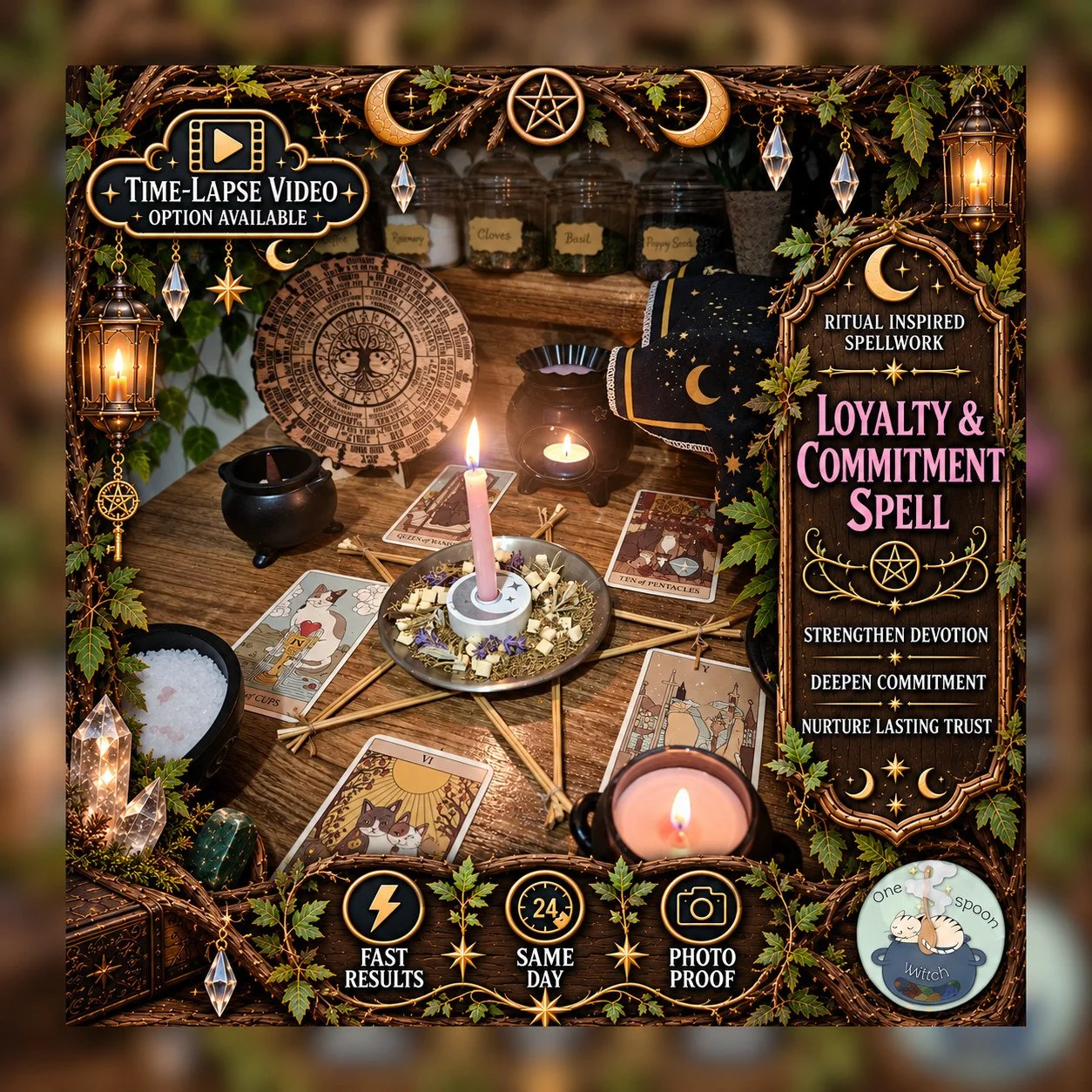 Loyalty and Commitment Spell - Personalised Same Day Ritual for Trust, Communication, Connection, Relationship, & Friendship