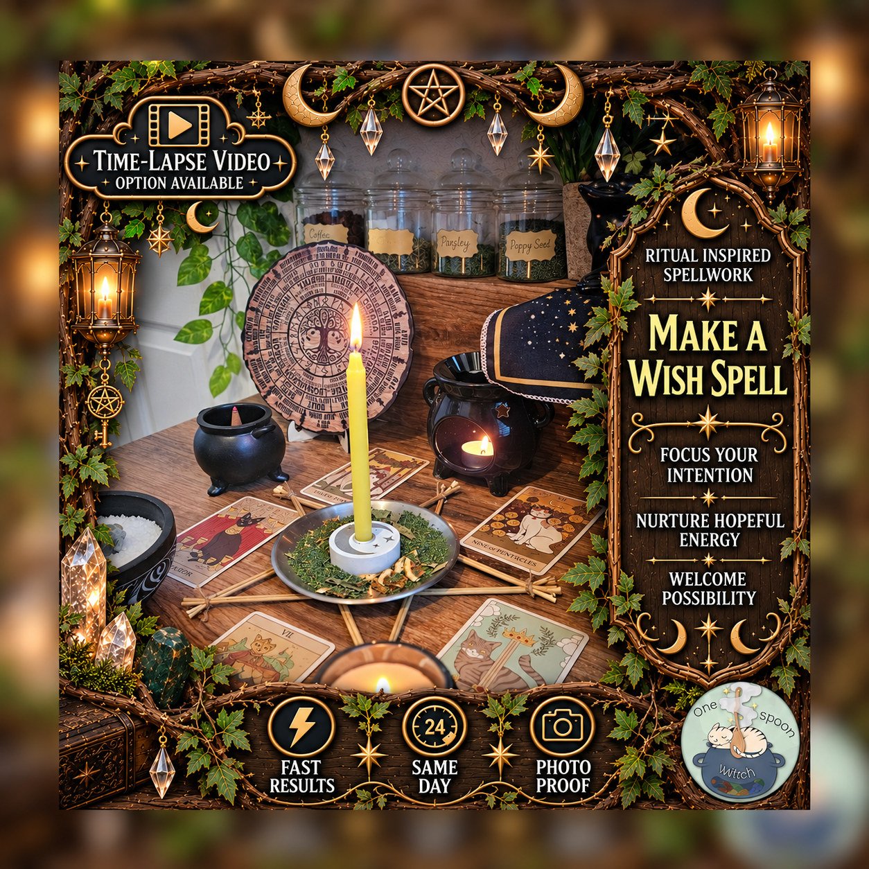 Make a Wish Spell - Personalised Same Day Ritual for Prosperity, Success, Wealth, Opportunity, Luck, & Fortune