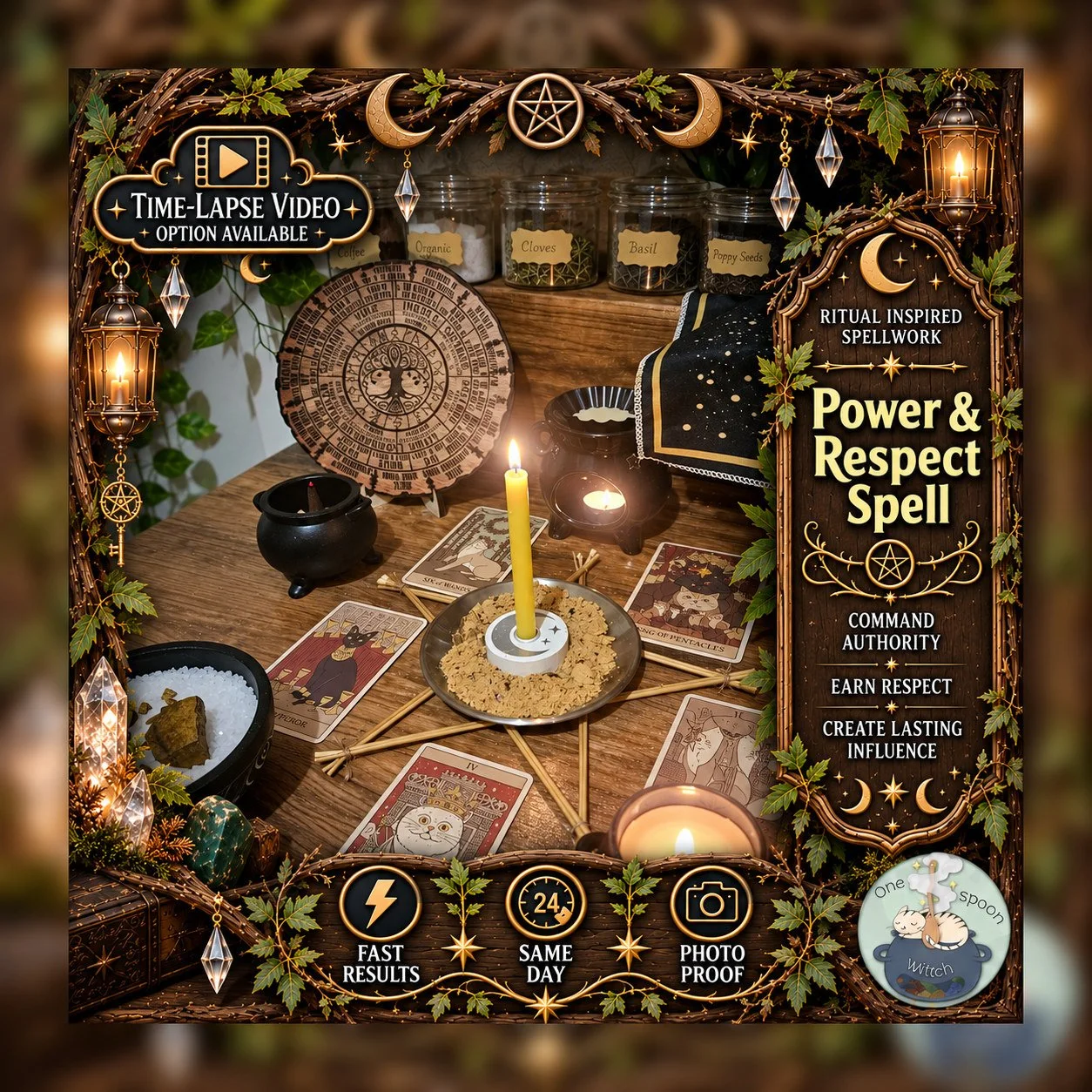 Power & Respect Spell - Personalised Same Day Ritual for Respect, Power, Recognition, Opportunity, Success