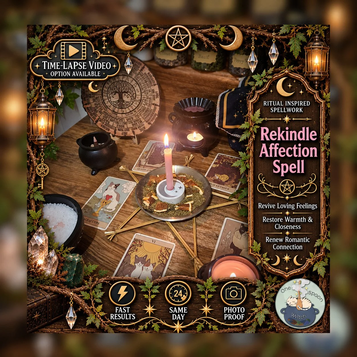 Rekindle Affection Spell - Personalised Same Day Ritual for Trust, Commitment, Connection, Relationship, Friendship, Communication