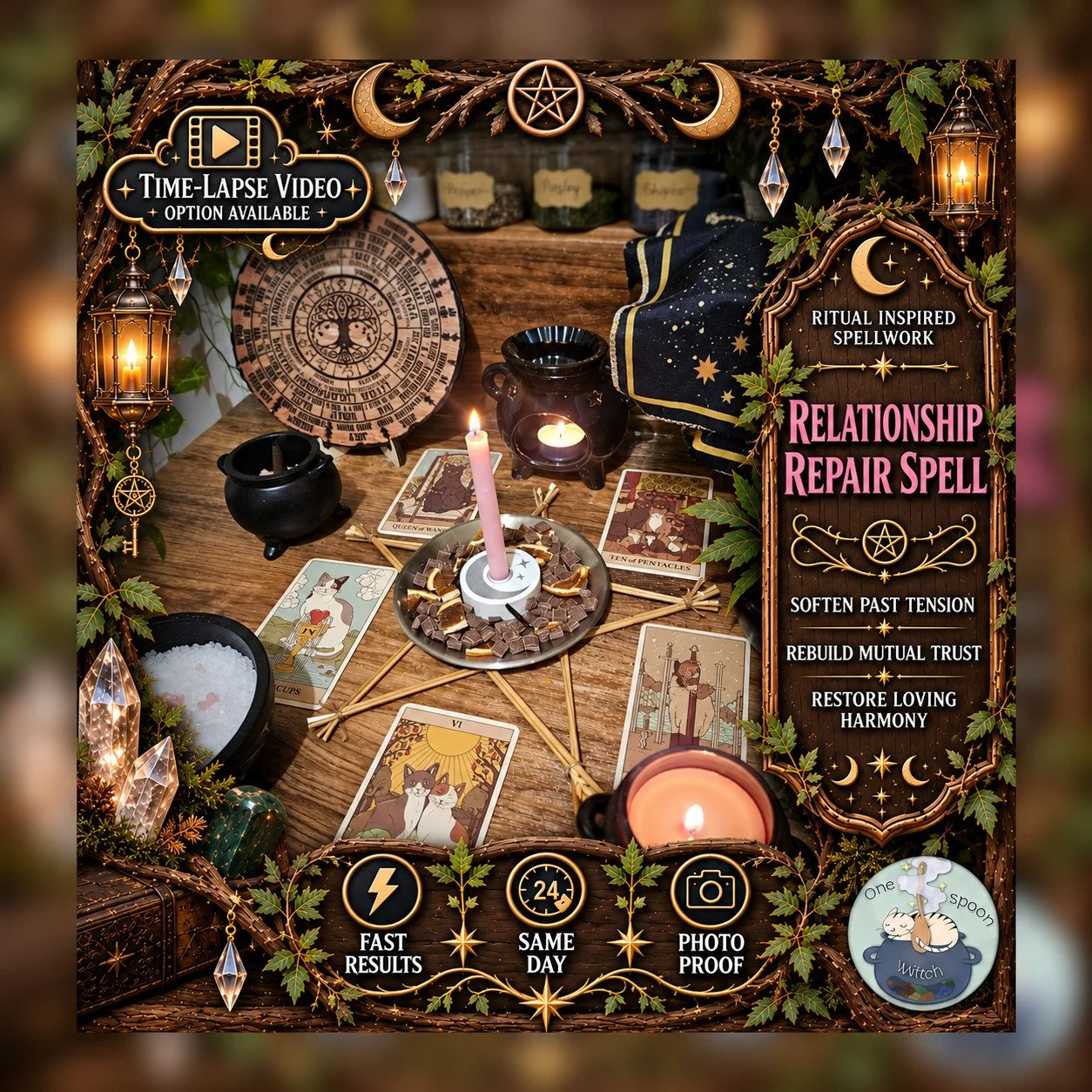 Relationship Fix & Repair Spell - Personalised Same Day Ritual for Loyalty, Communication, Forgiveness, Trust, Connection