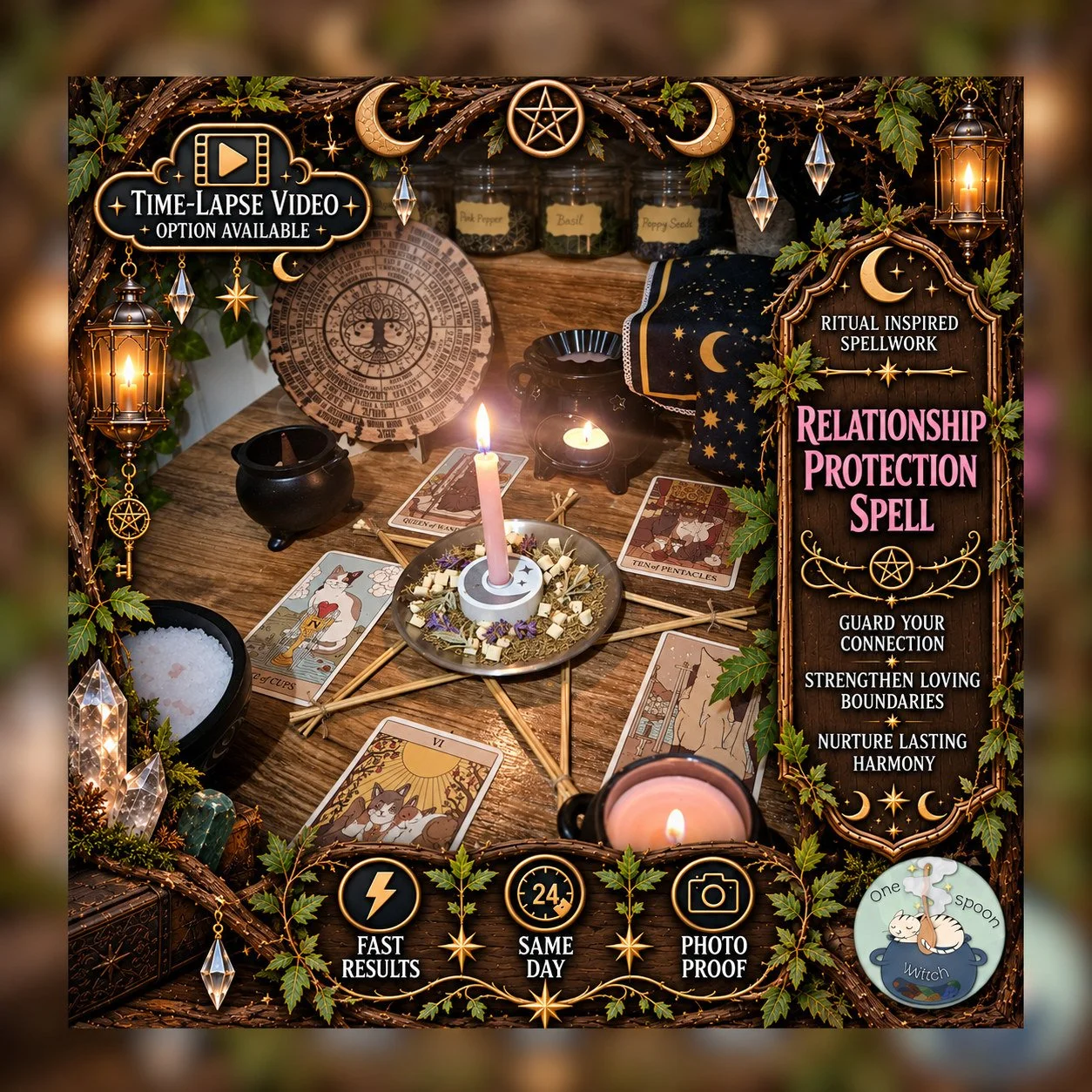 Relationship Protection Spell - Personalised Same Day Ritual for Protection, Communication, Connection, Stability, & Shielding