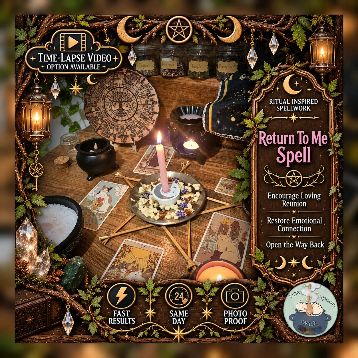 Return To Me Spell - Personalised Same Day Ritual for Trust, Communication, Connection, Loyalty, & Friendship