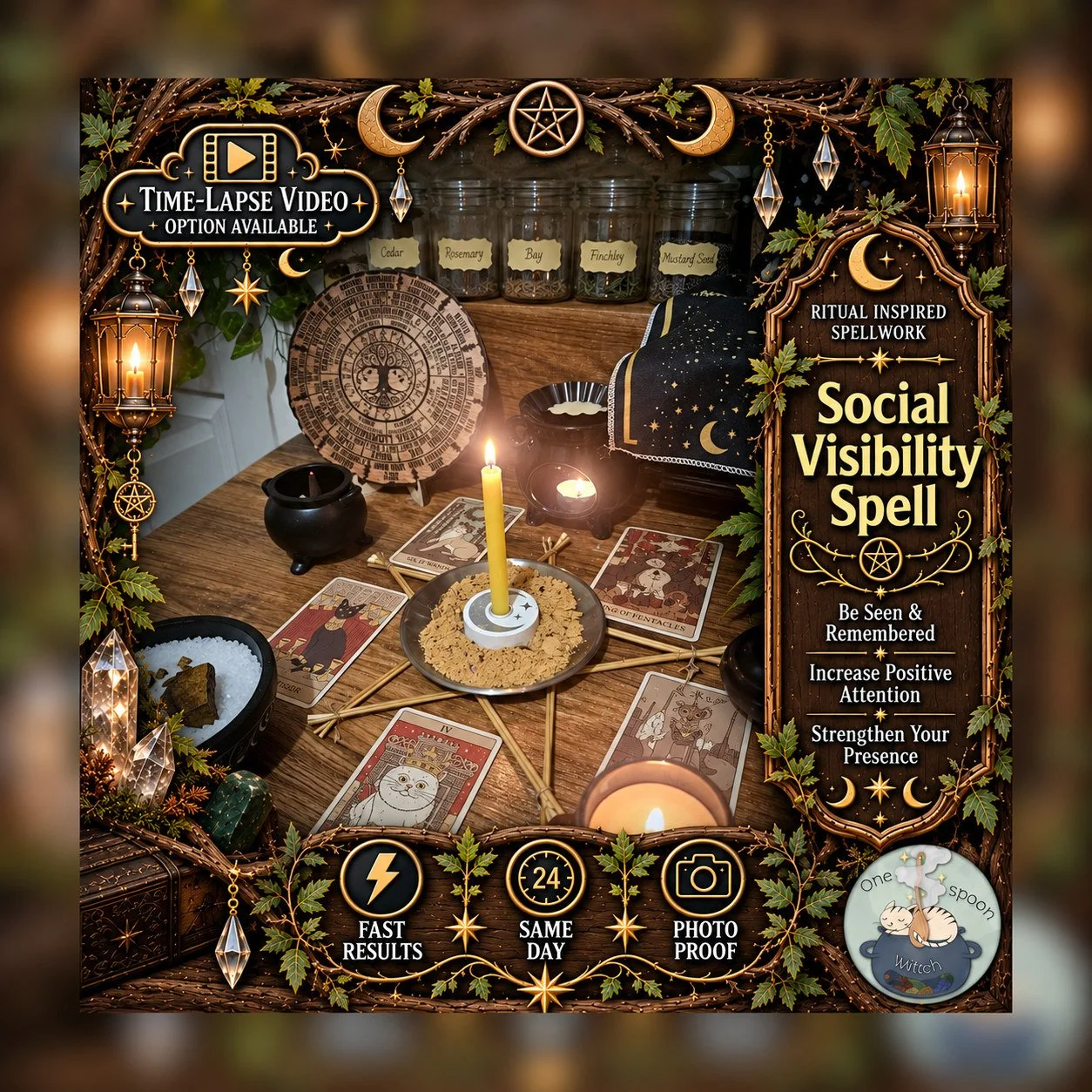 Social Media Spell - Personalised Same Day Ritual for Respect, Power, Recognition, Opportunity, & Success