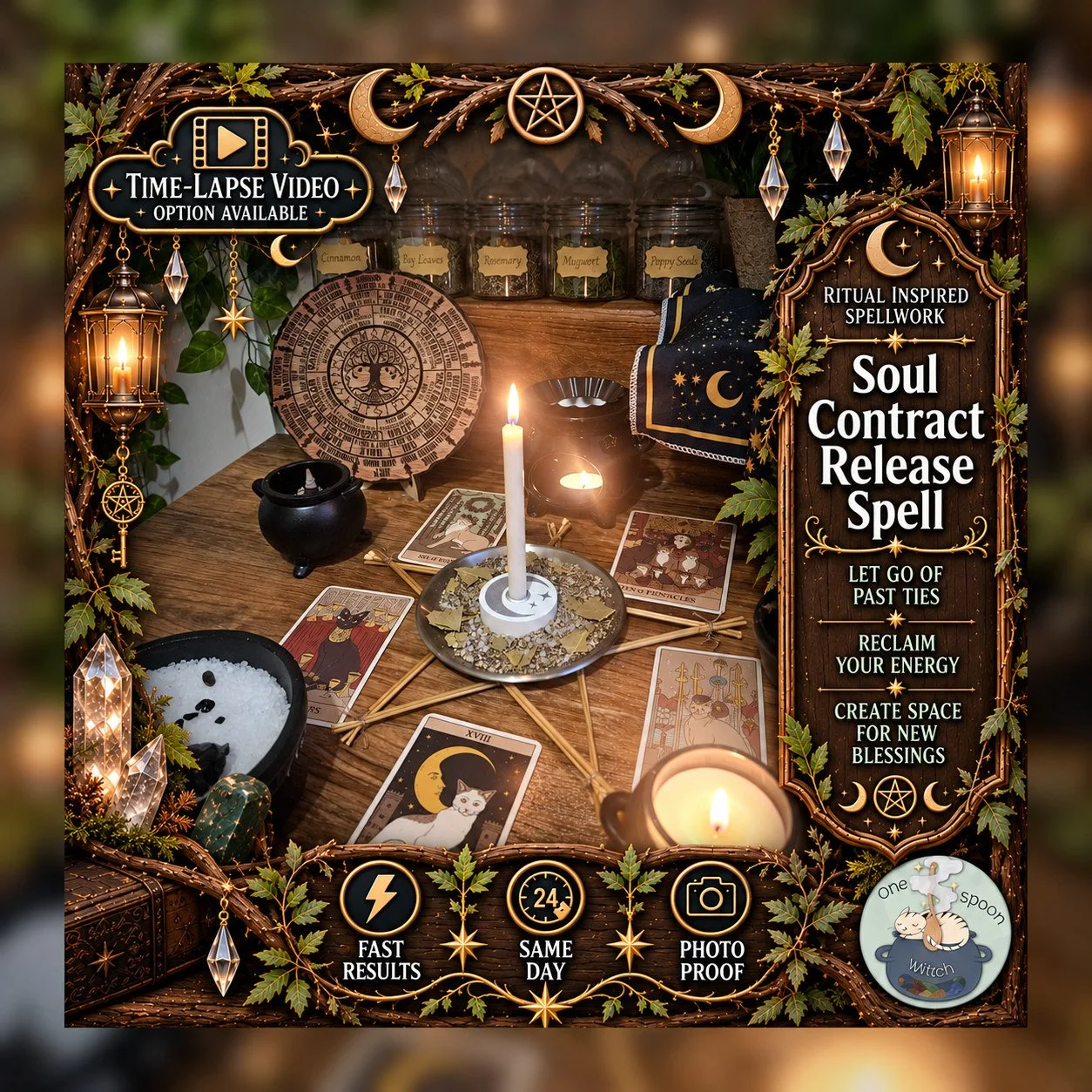Soul Contract Revision & Cord Cutting Spell - SAMEDAY Casting for Contract Breaking and Release