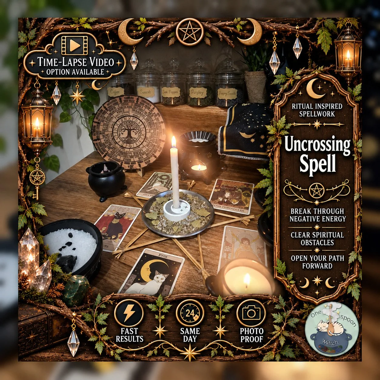 Uncrossing Spell - Personalised Same Day Ritual for Protection, Safety, Cleansing, Shielding, & Purification