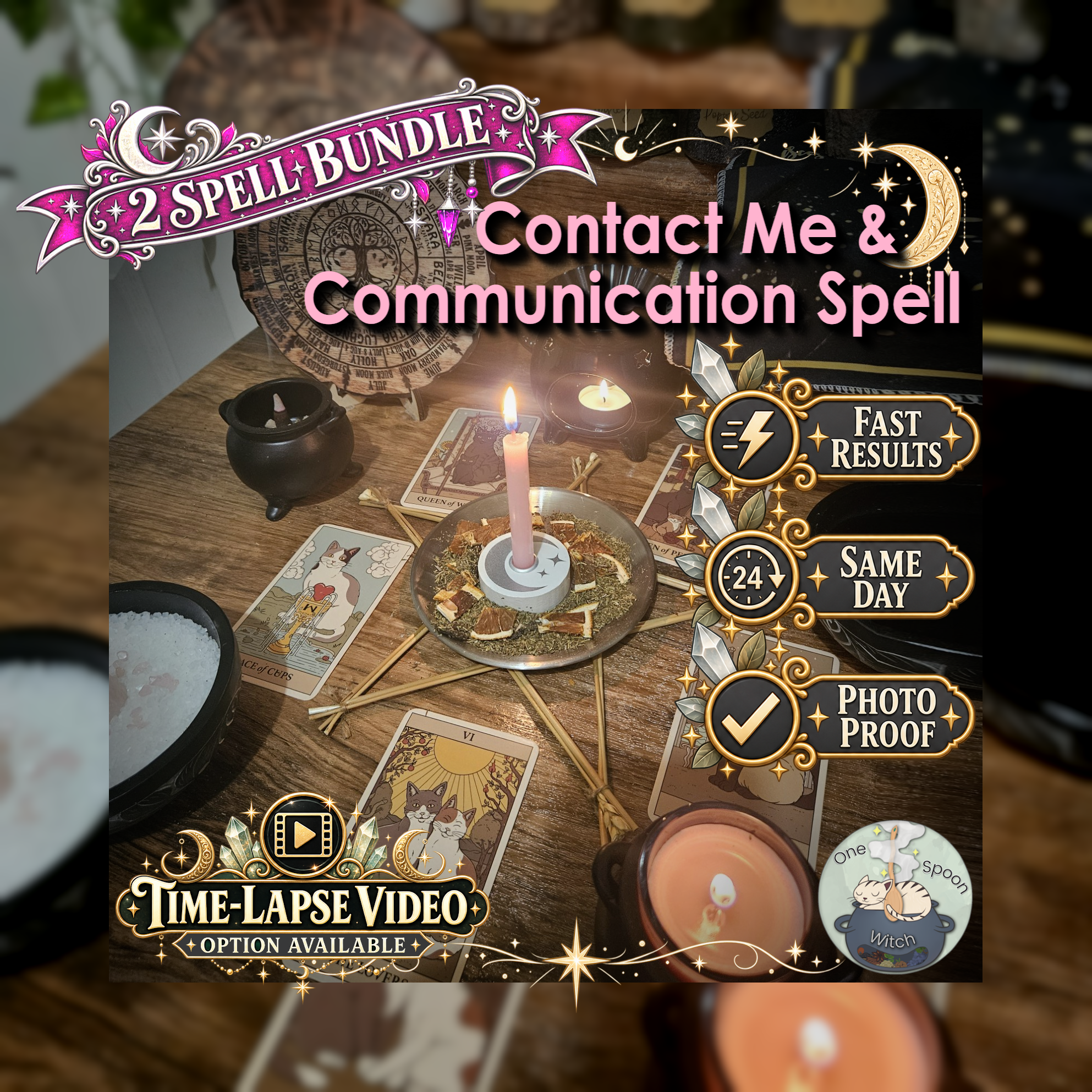 Communication & Break No Contact Spell Bundle - SAMEDAY Casting for Contact, Reconnection, Openness, Renewed Conversation