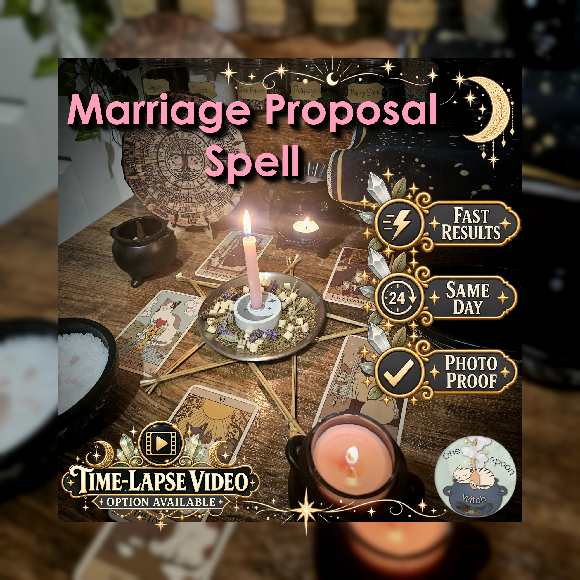 Marriage Proposal Spell - SAME DAY Casting for Commitment, Devotion, Partnership, Proposal, & Lasting Love