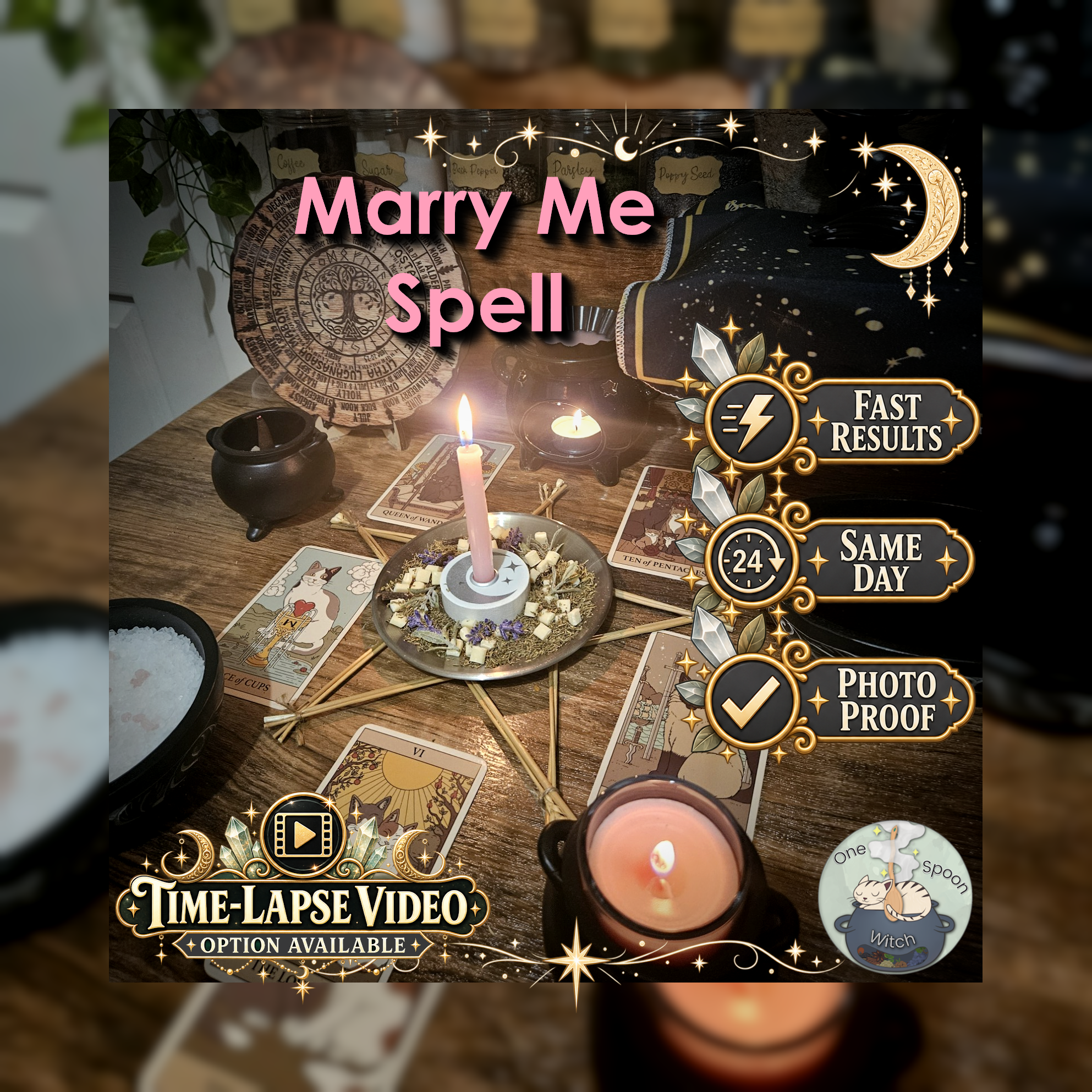 Marry Me & Proposal Spell - SAME DAY Casting for Commitment, Devotion, Partnership, Proposal, Lasting Love