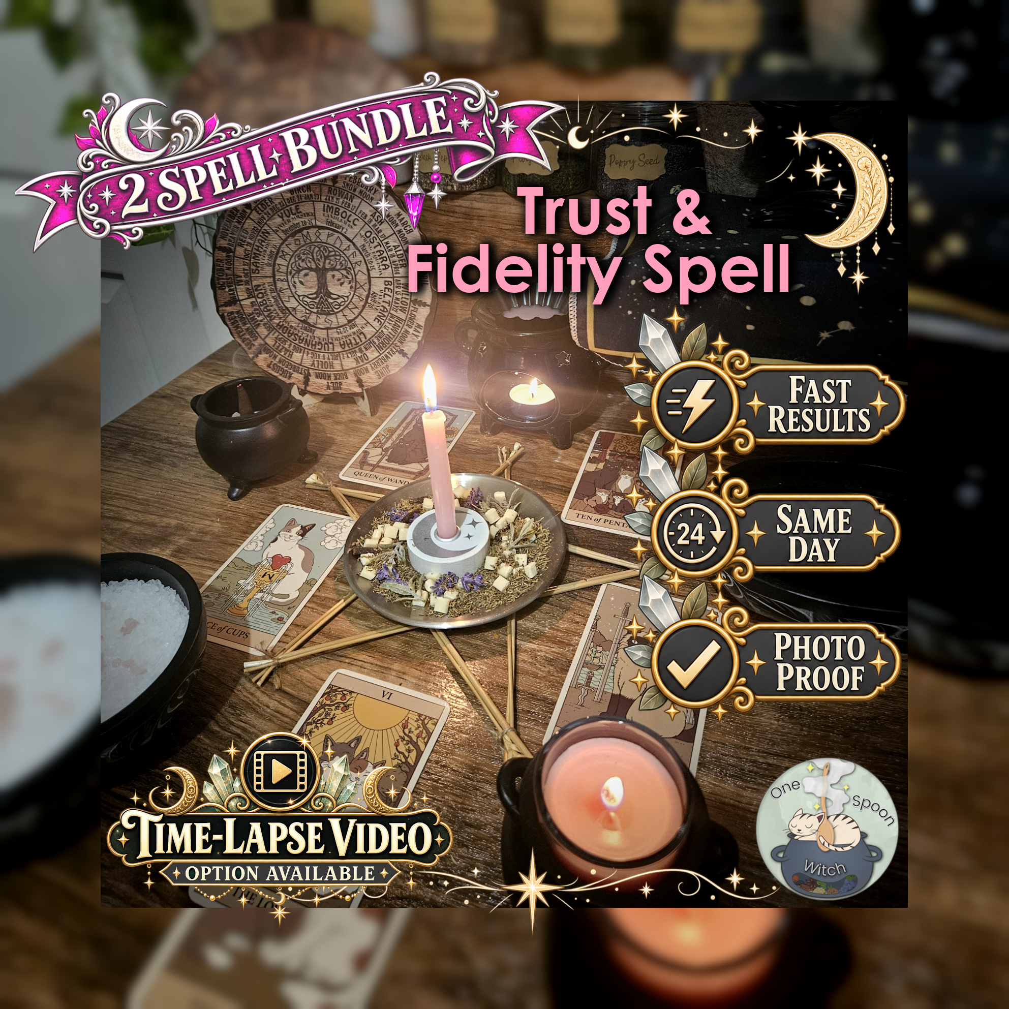 Trust & Fidelity Spell Bundle - SAME DAY Casting for Trust, Fidelity, Loyalty, Honesty, & Commitment