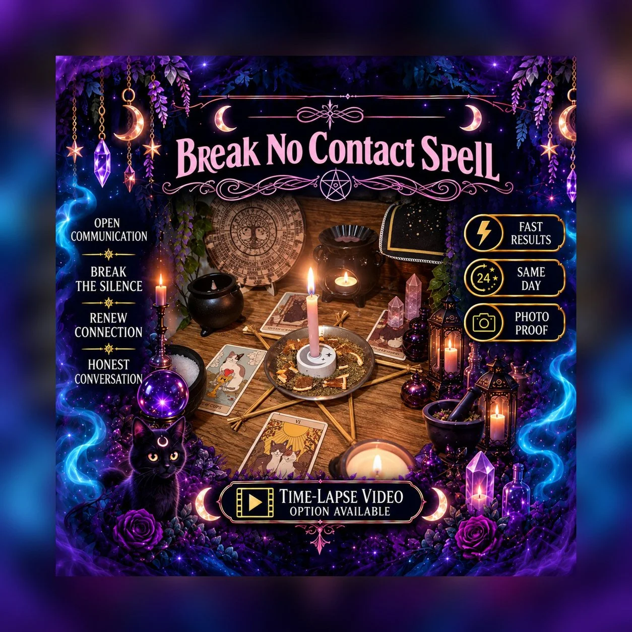 Break No Contact Spell - Personalised Same Day Ritual for Trust, Commitment, Connection, Relationship, & Friendship