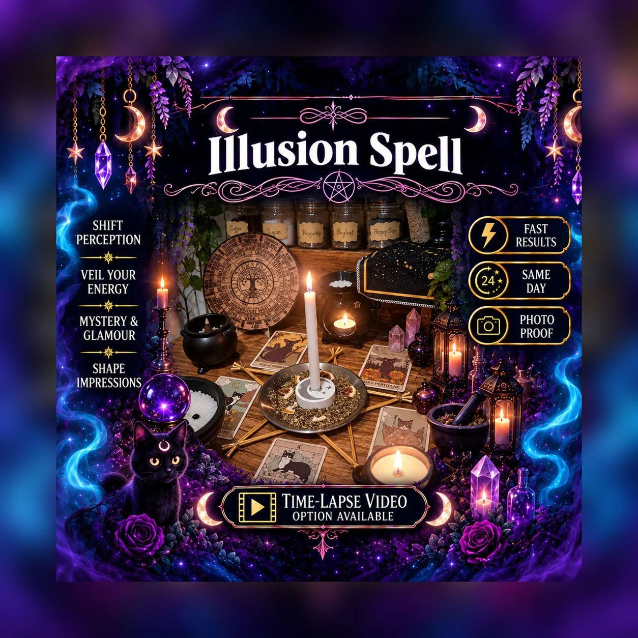 Illusion Spell - Personalised Same Day Ritual for Desire, Missing You, Longing, Regret, Attraction, & Renewed Interest