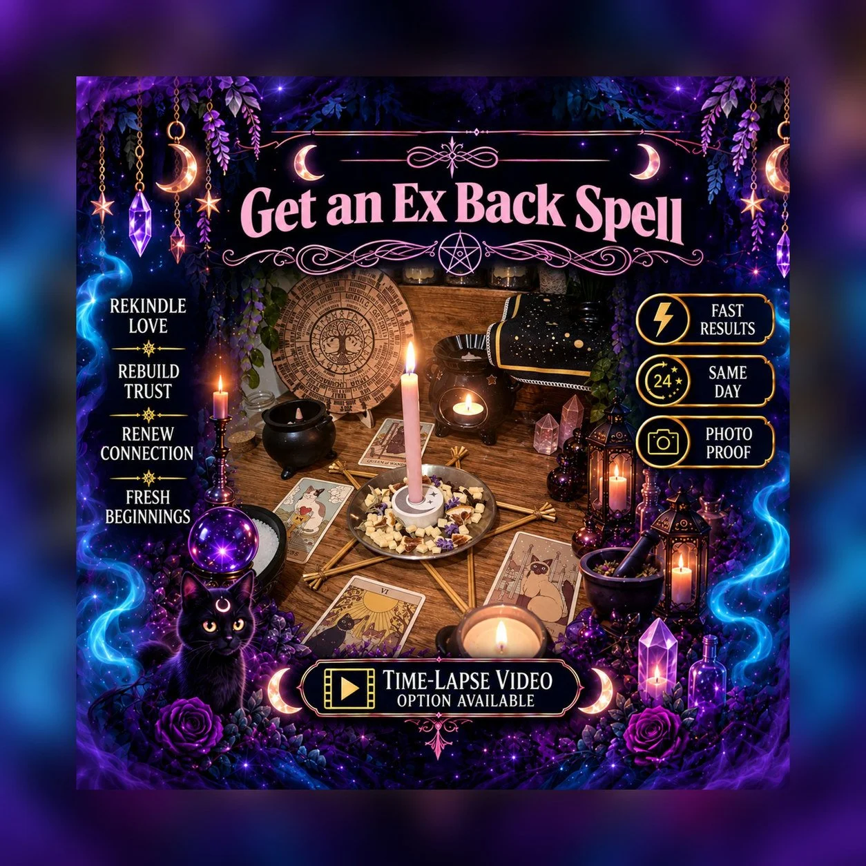 Get an Ex Back Spell - Personalised Same Day Ritual for Trust, Communication, Connection, Loyalty, & Friendship