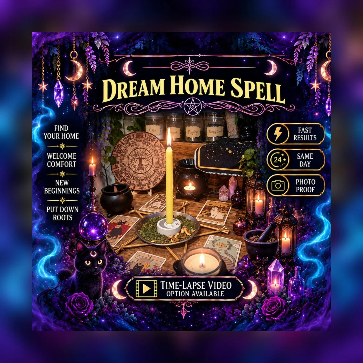Dream Home and House Move Spell - Personalised Same Day Ritual for Prosperity, Money, Wealth, Opportunity, & Fortune