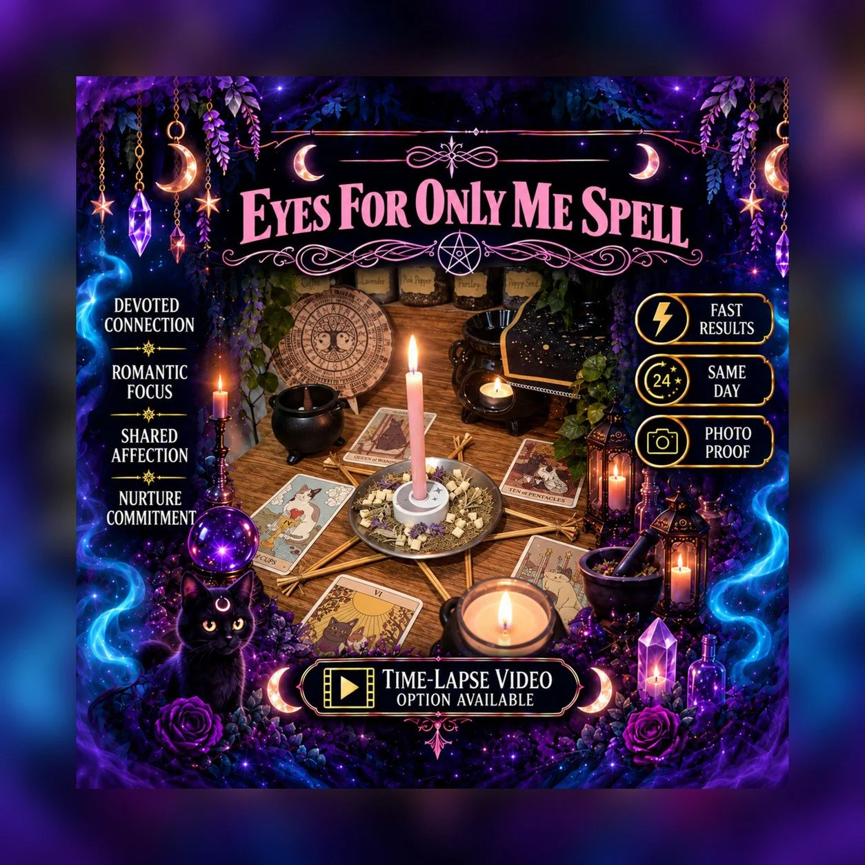 Eyes for Only Me Spell - Personalised Same Day Ritual for Trust, Communication, Connection, Relationship, & Friendship