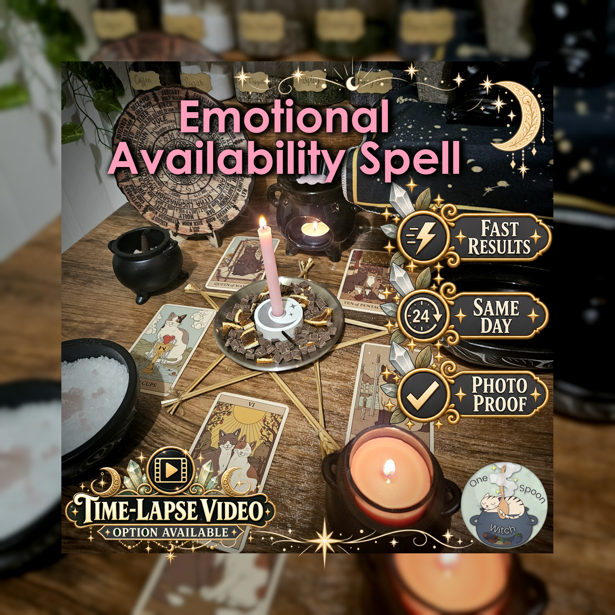 Emotional Availability Spell - SAME DAY Casting for Emotional Openness, Trust, Vulnerability, Communication, Emotional Connection