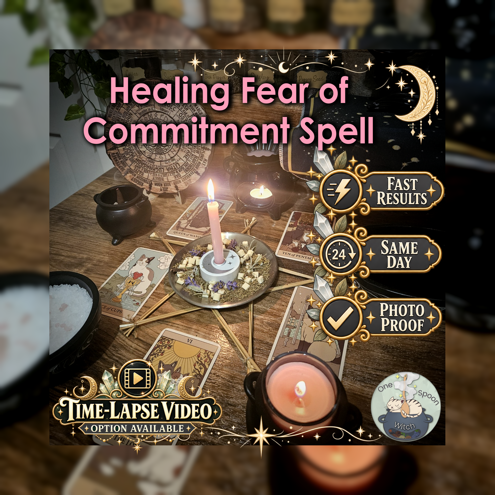 Healing Fear of Commitment Spell - SAME DAY Casting for Commitment, Openness, Trust, Vulnerability, Growth