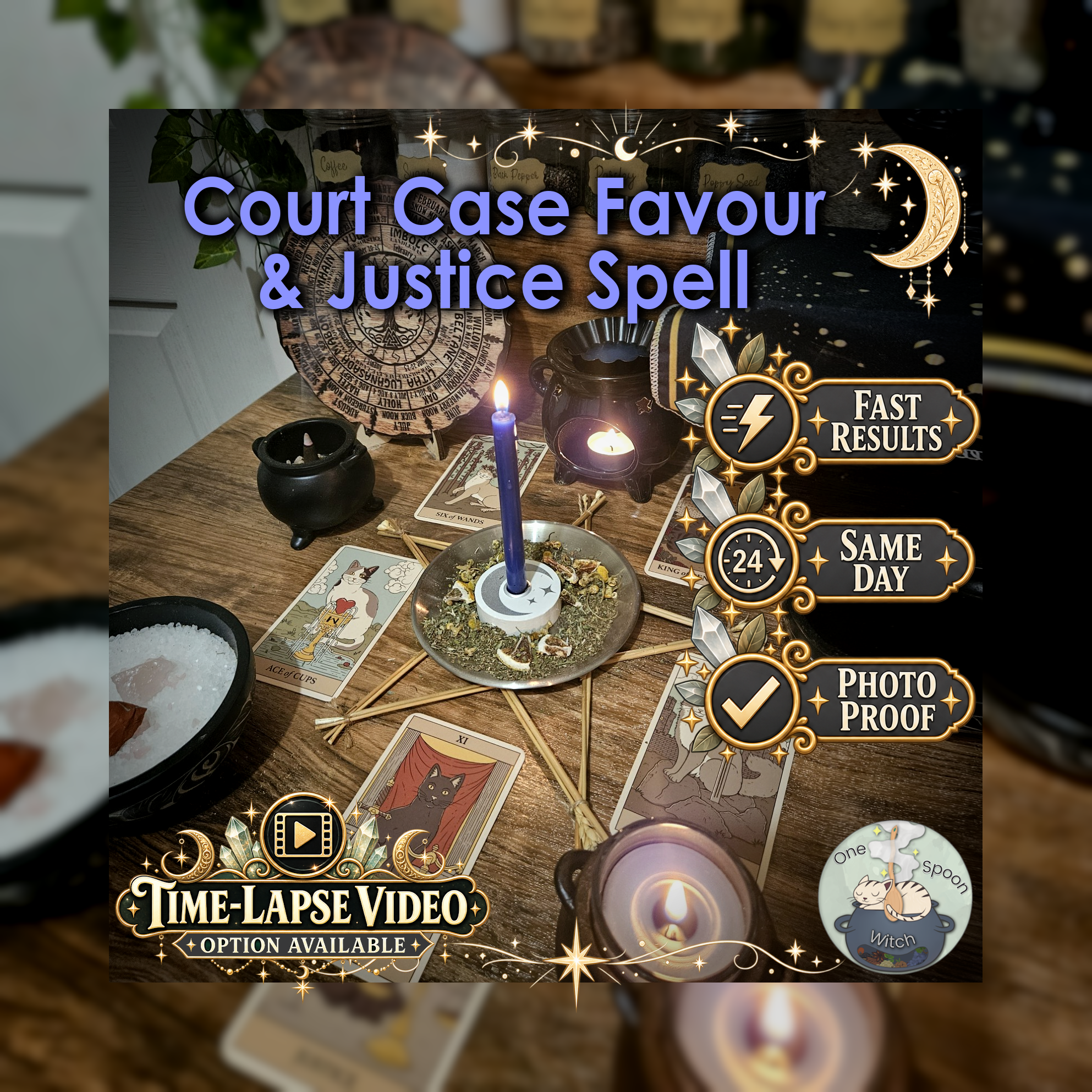 Court Case Favour & Justice Spell - SAME DAY Casting for Justice, Fairness, Truth, Clarity, Resolution