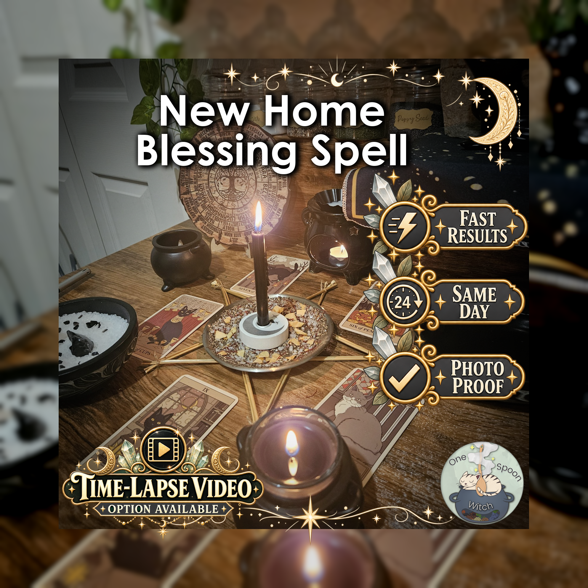 New Home Blessing Spell - SAME DAY Casting for Home Blessing, Protection, Peace, Fresh Start, Harmony